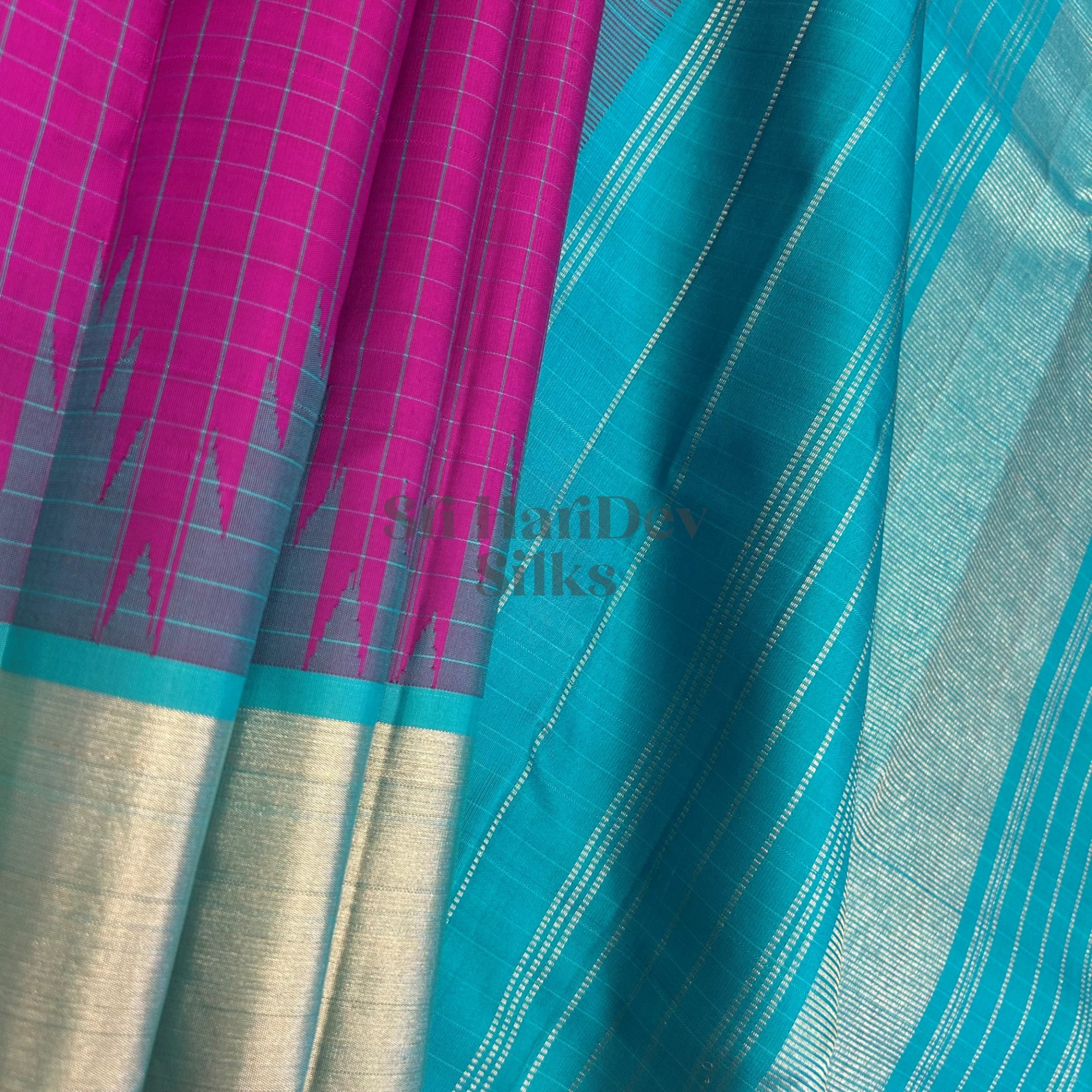SHS8979 Kanchipuram Pure Handloom Silk Sari