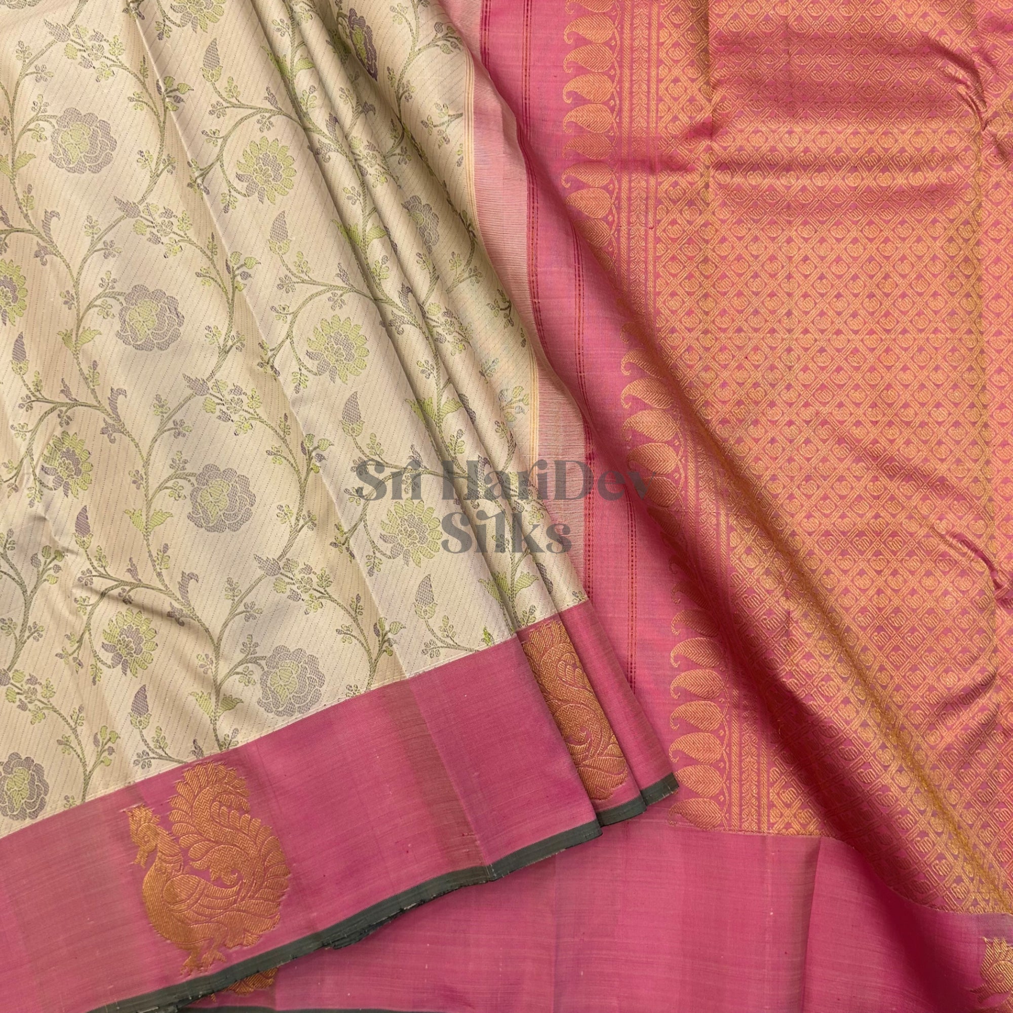 SHS8990 Kanchipuram Pure Handloom Silk Sari