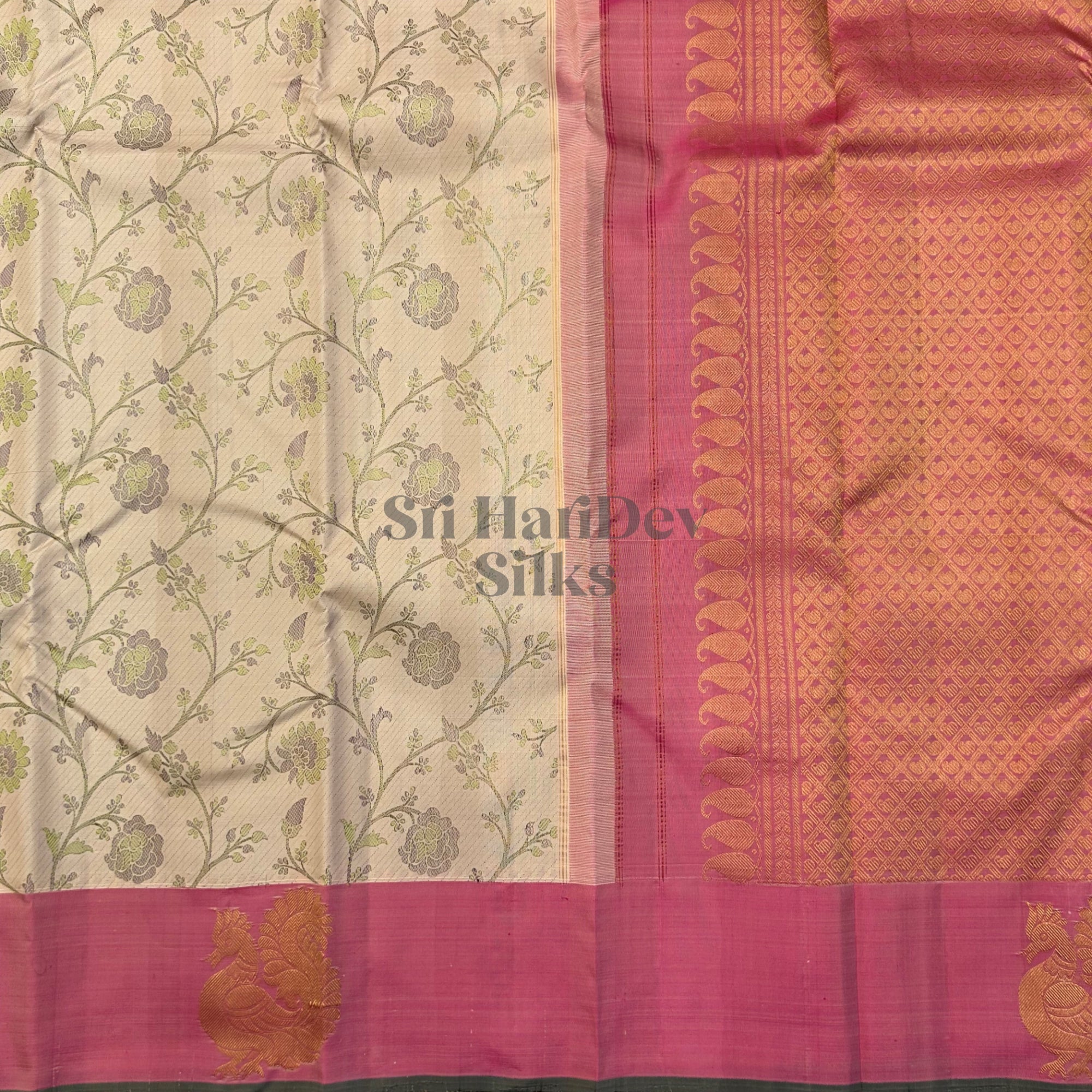 SHS8990 Kanchipuram Pure Handloom Silk Sari