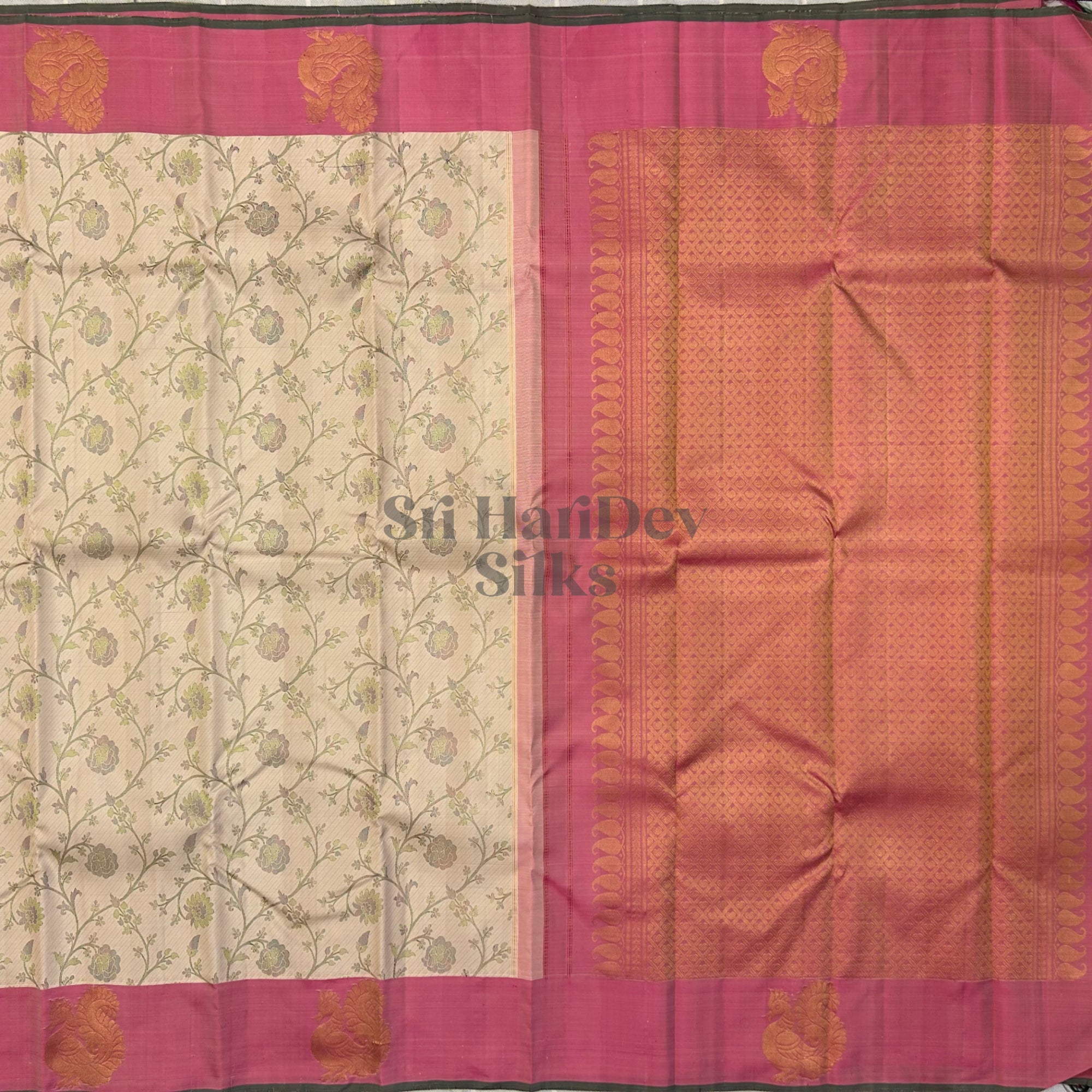SHS8990 Kanchipuram Pure Handloom Silk Sari
