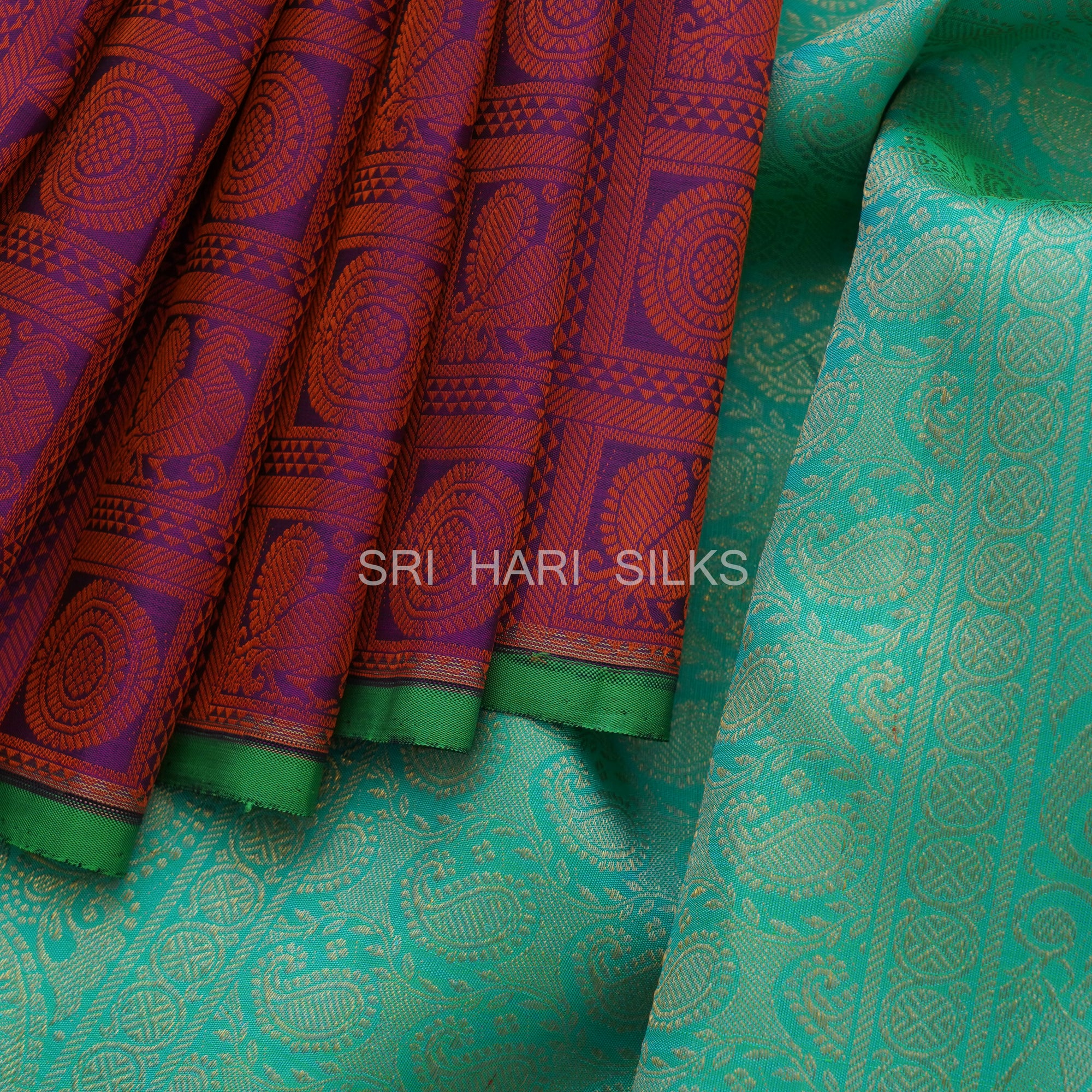 SHS1375 Kanchipuram pure handloom Silk Sari