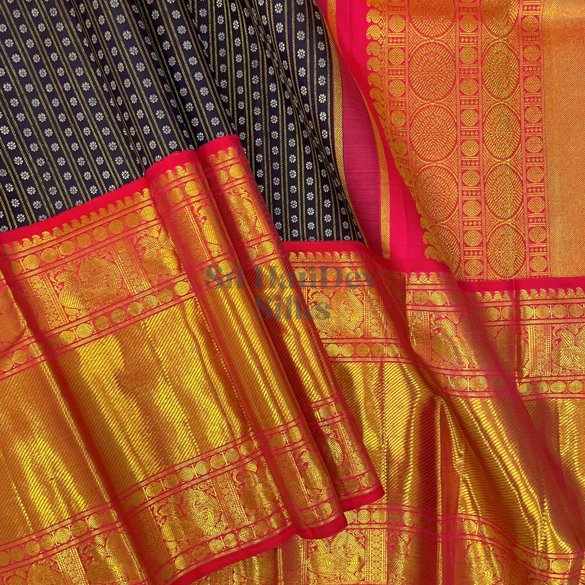 SHS5809 Kanchipuram Pure Handloom Silk Sari