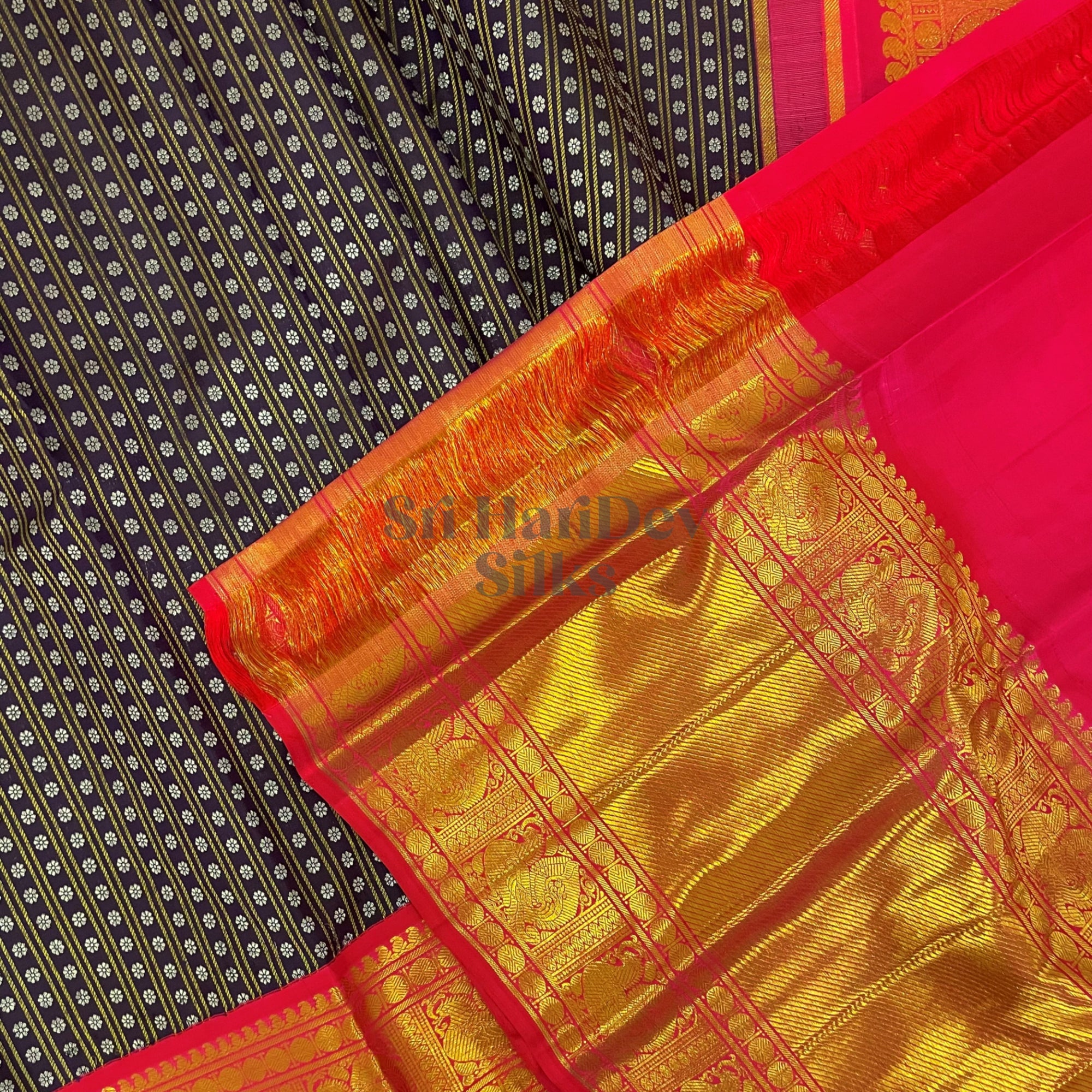 SHS5809 Kanchipuram Pure Handloom Silk Sari