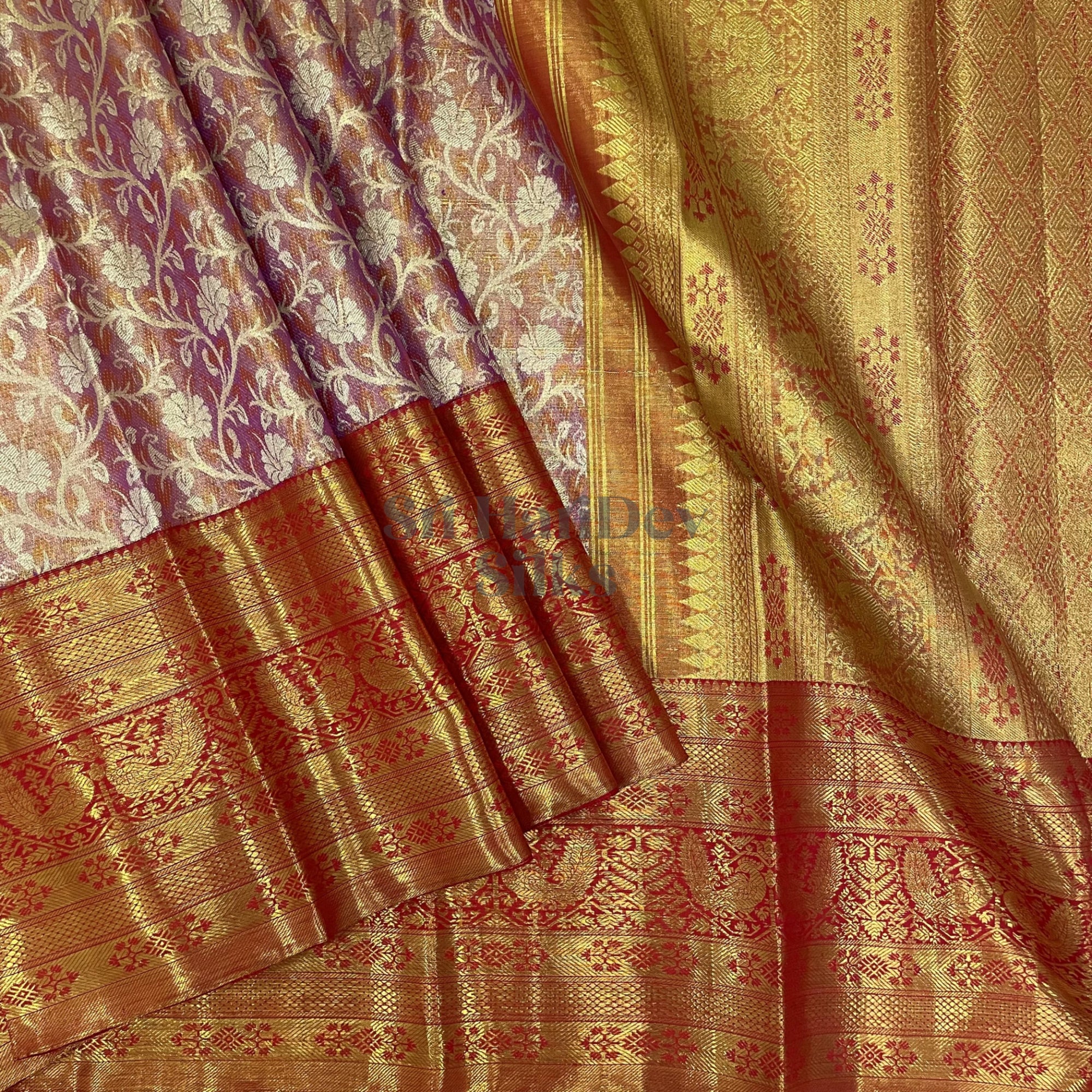 SHS4453 Kanchipuram Pure Handloom Silk Sari