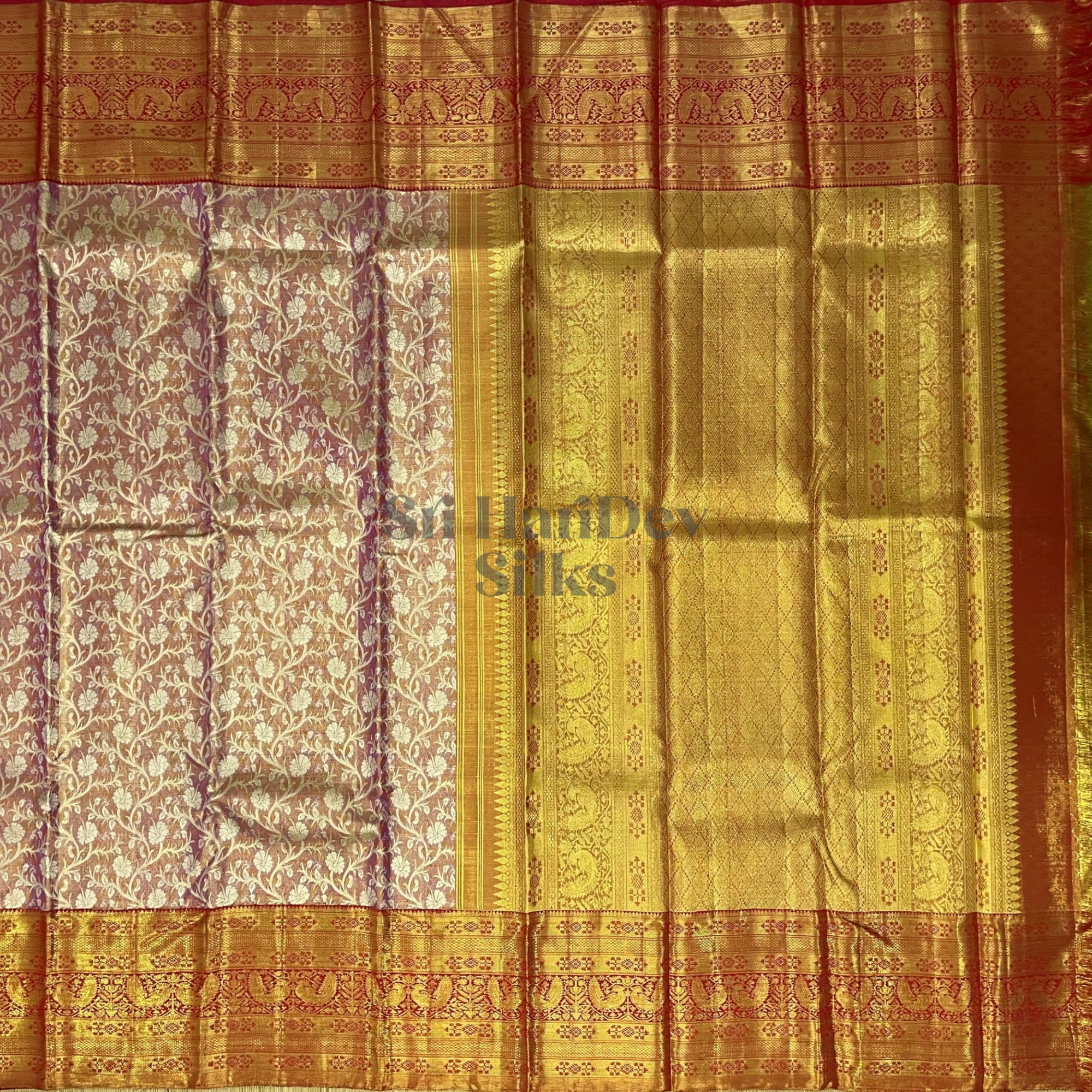 SHS4453 Kanchipuram Pure Handloom Silk Sari