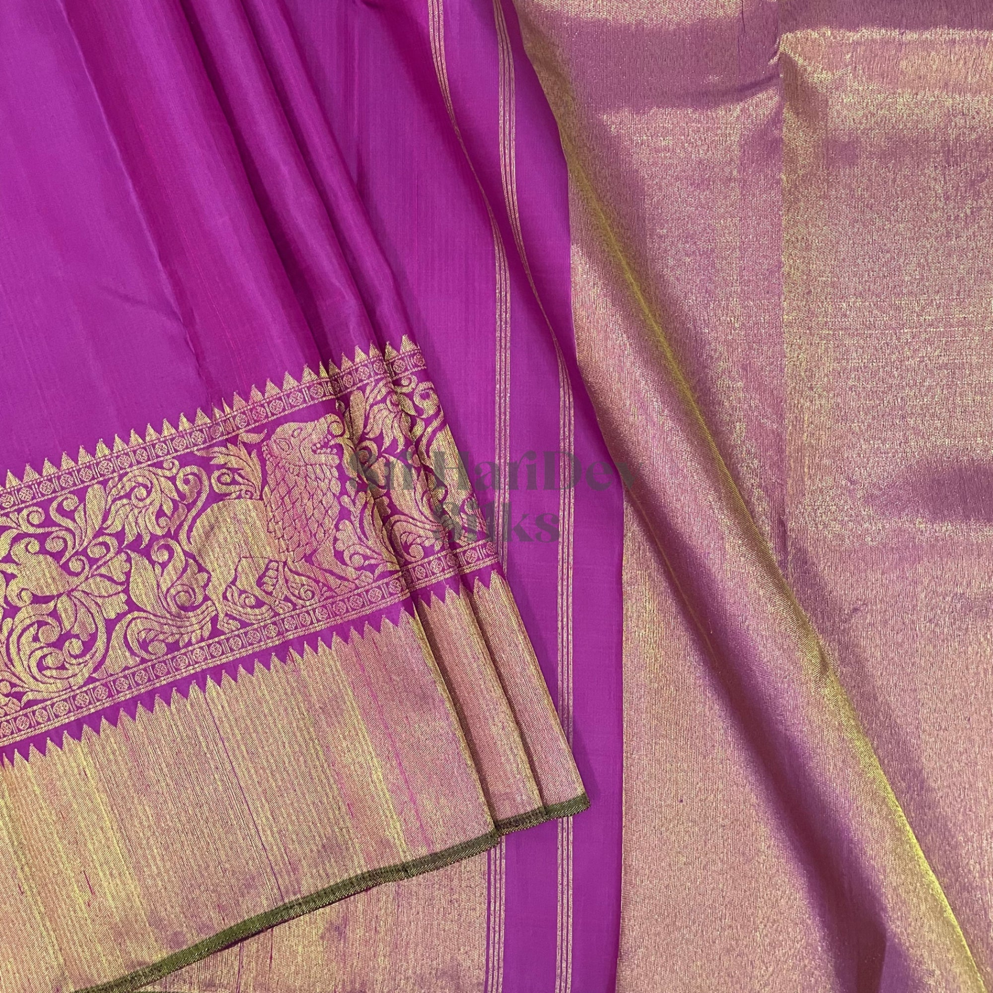 SHSPAI01 Kanchipuram Pure Handloom Silk Sari