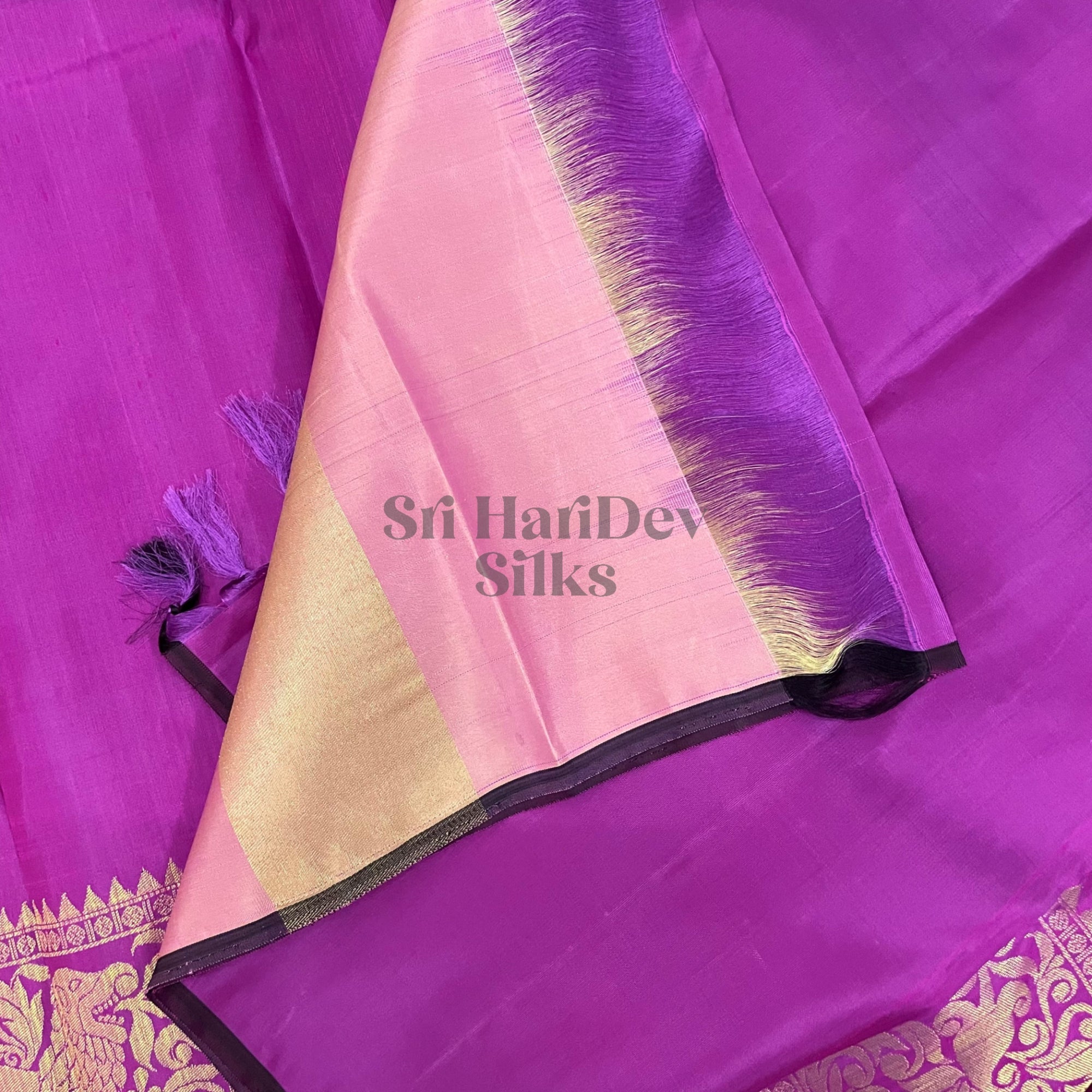 SHSPAI01 Kanchipuram Pure Handloom Silk Sari