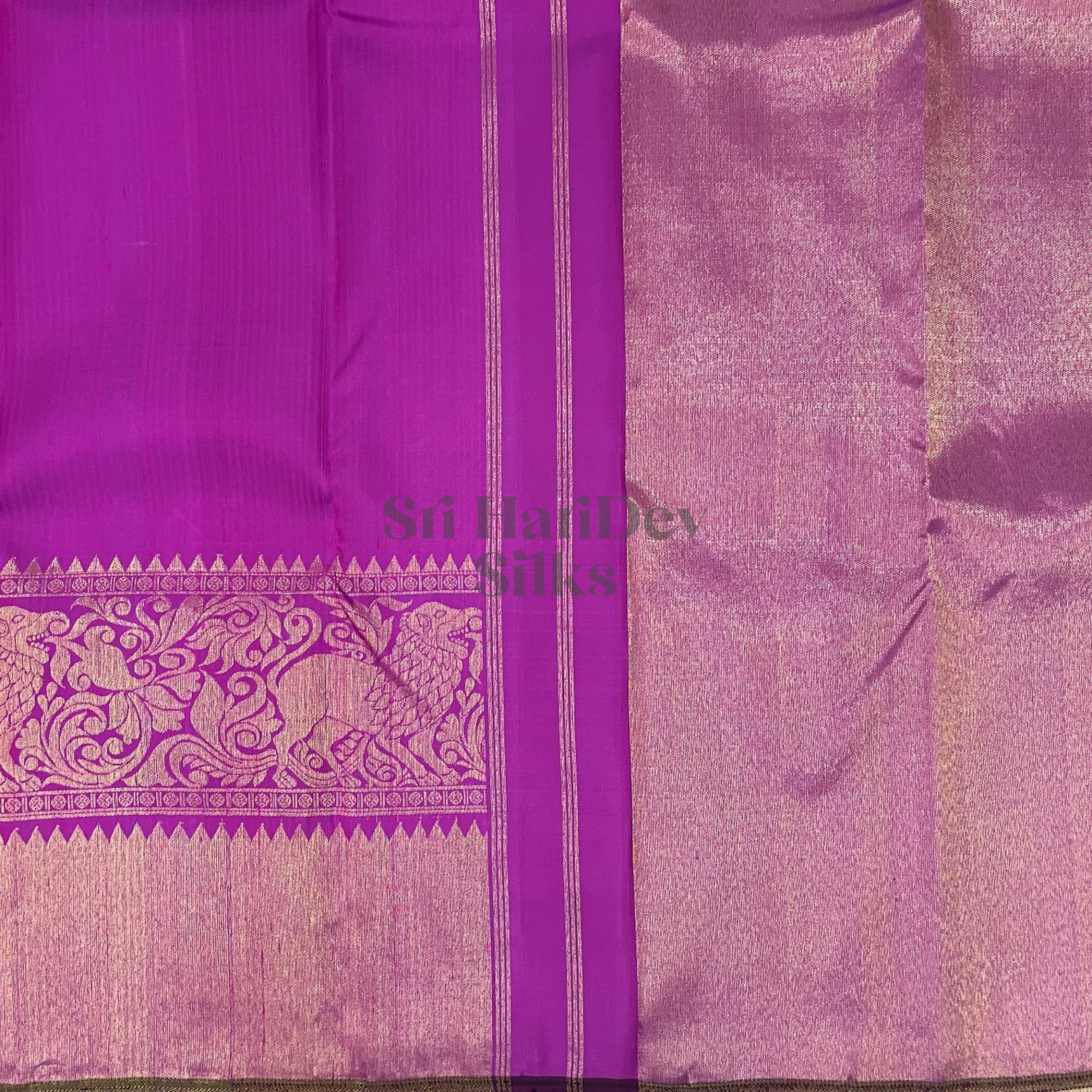 SHSPAI01 Kanchipuram Pure Handloom Silk Sari