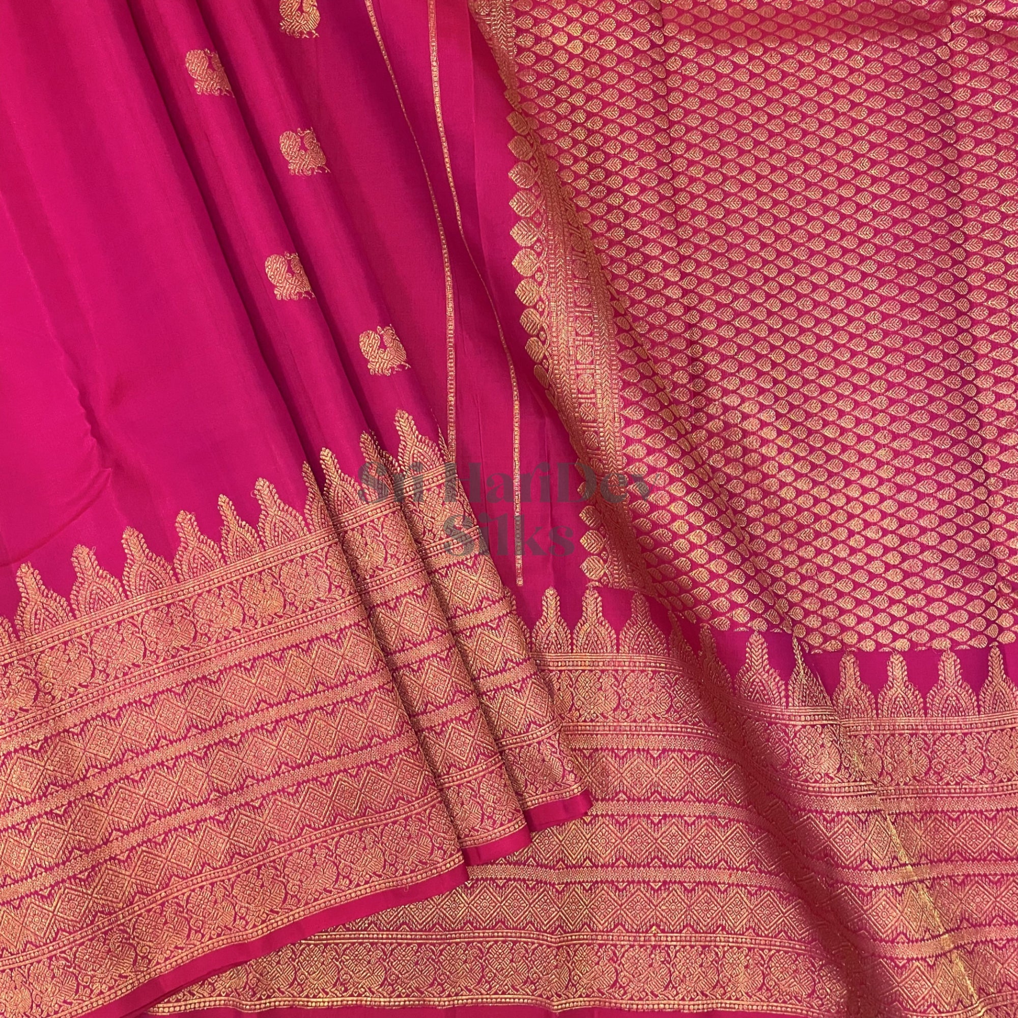 SHSPAI02 Kanchipuram Pure Handloom Silk Sari