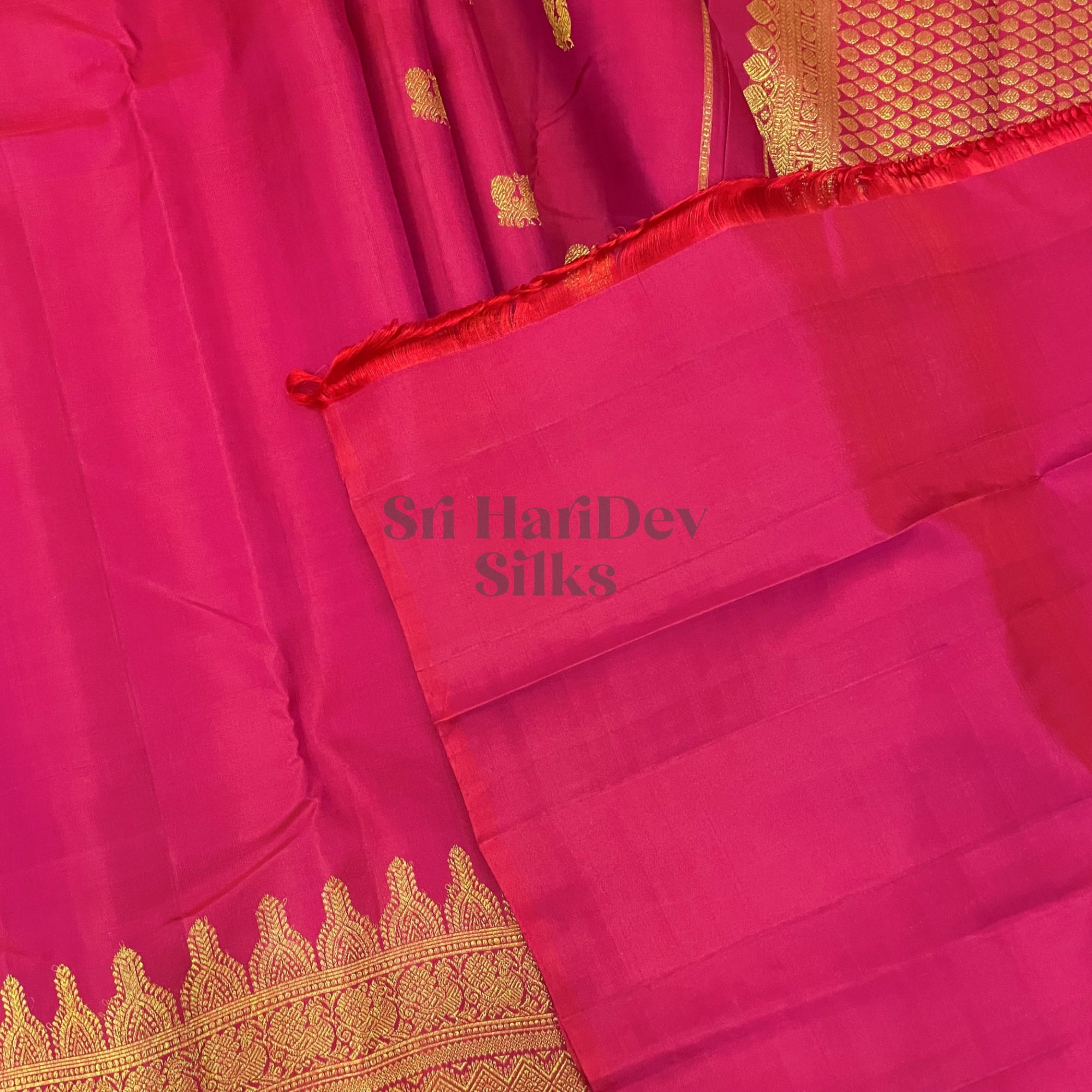 SHSPAI02 Kanchipuram Pure Handloom Silk Sari