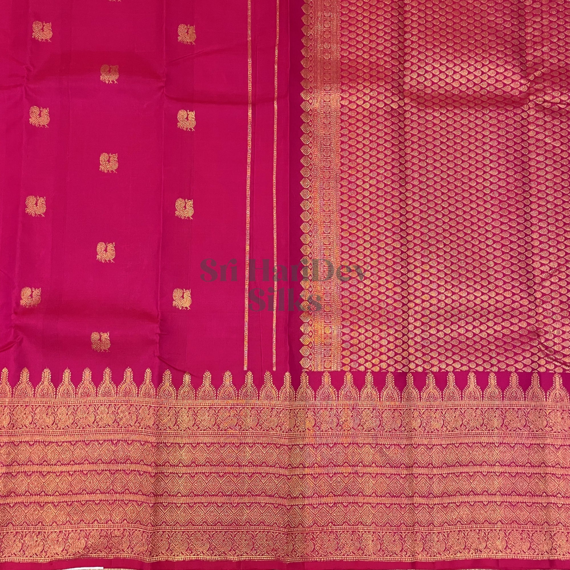 SHSPAI02 Kanchipuram Pure Handloom Silk Sari