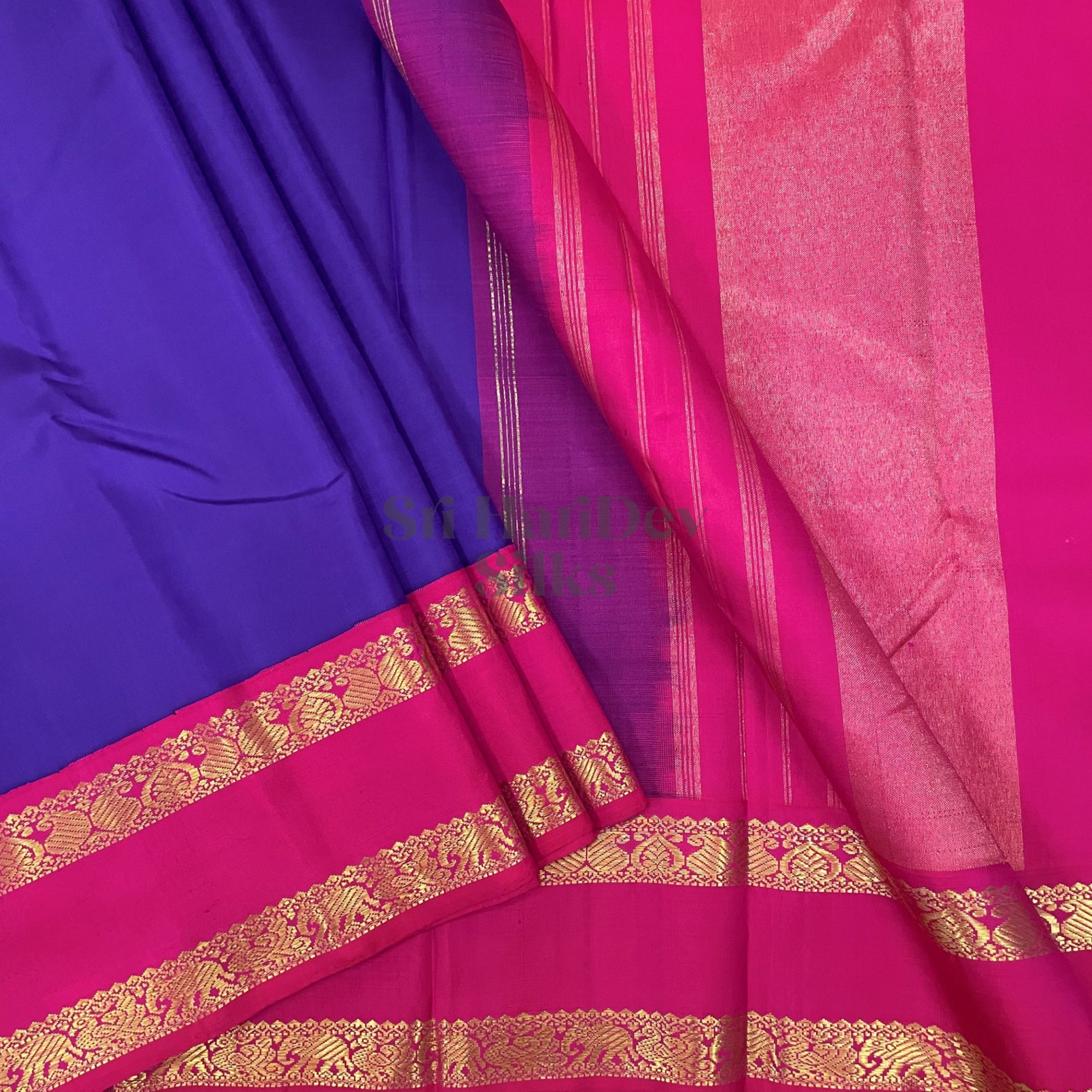 SHSKUM01 Kanchipuram Pure Handloom Silk Sari