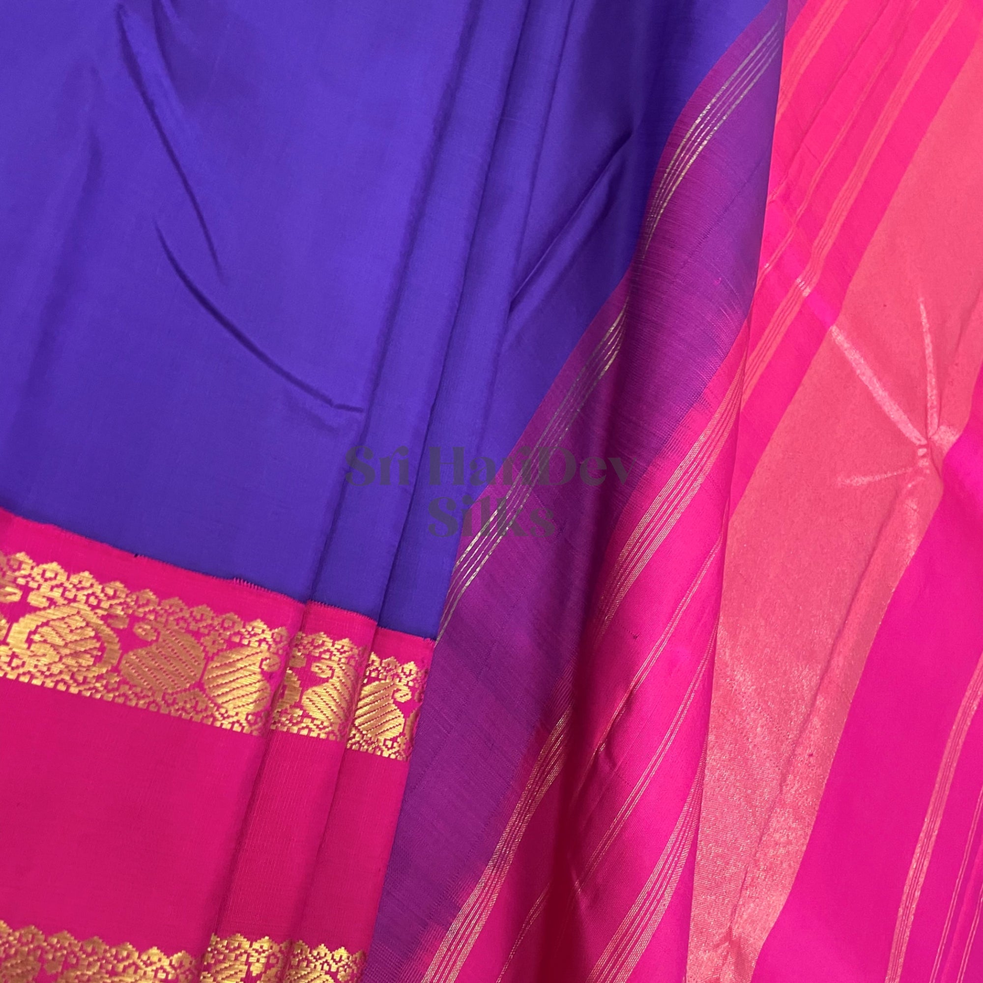 SHSKUM01 Kanchipuram Pure Handloom Silk Sari
