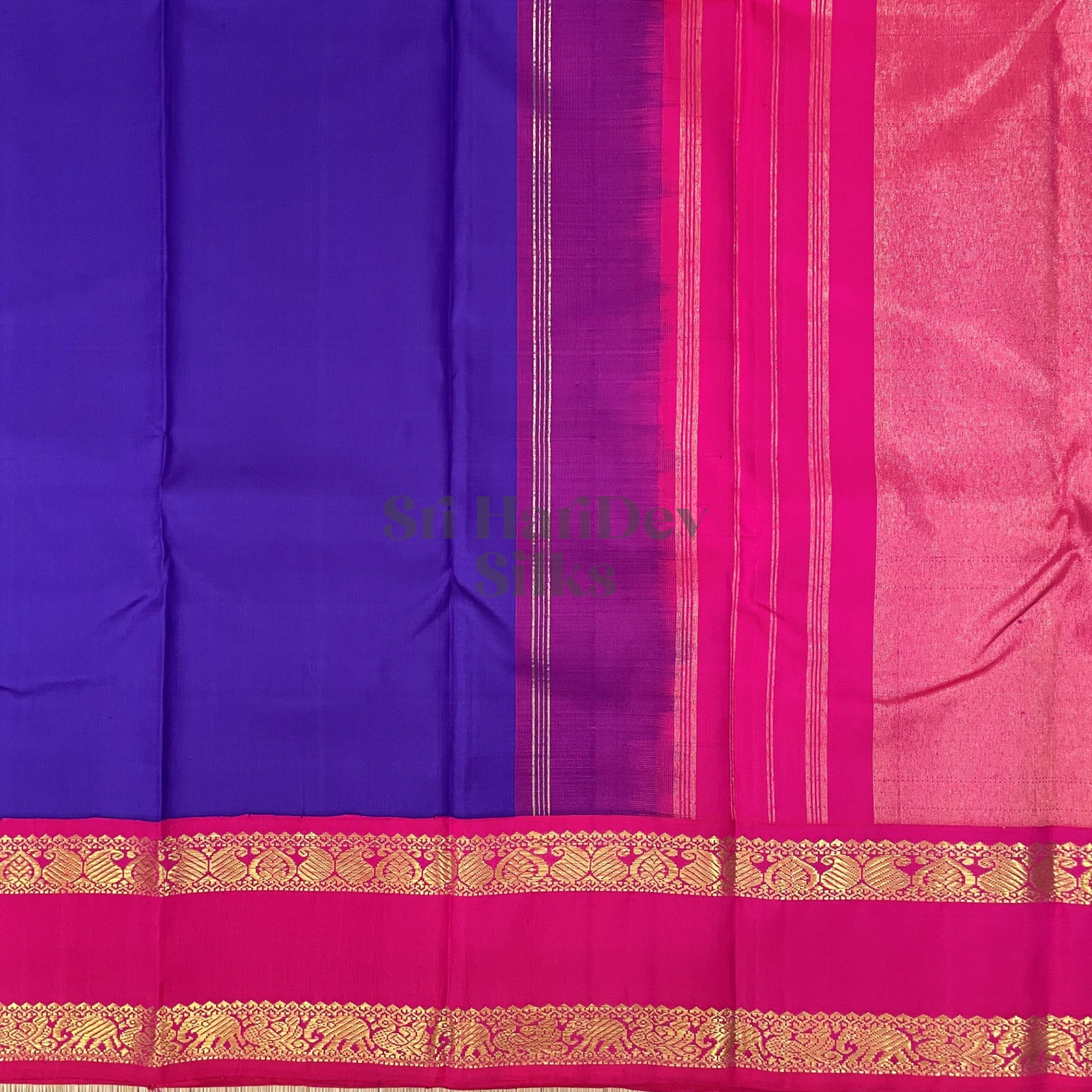SHSKUM01 Kanchipuram Pure Handloom Silk Sari