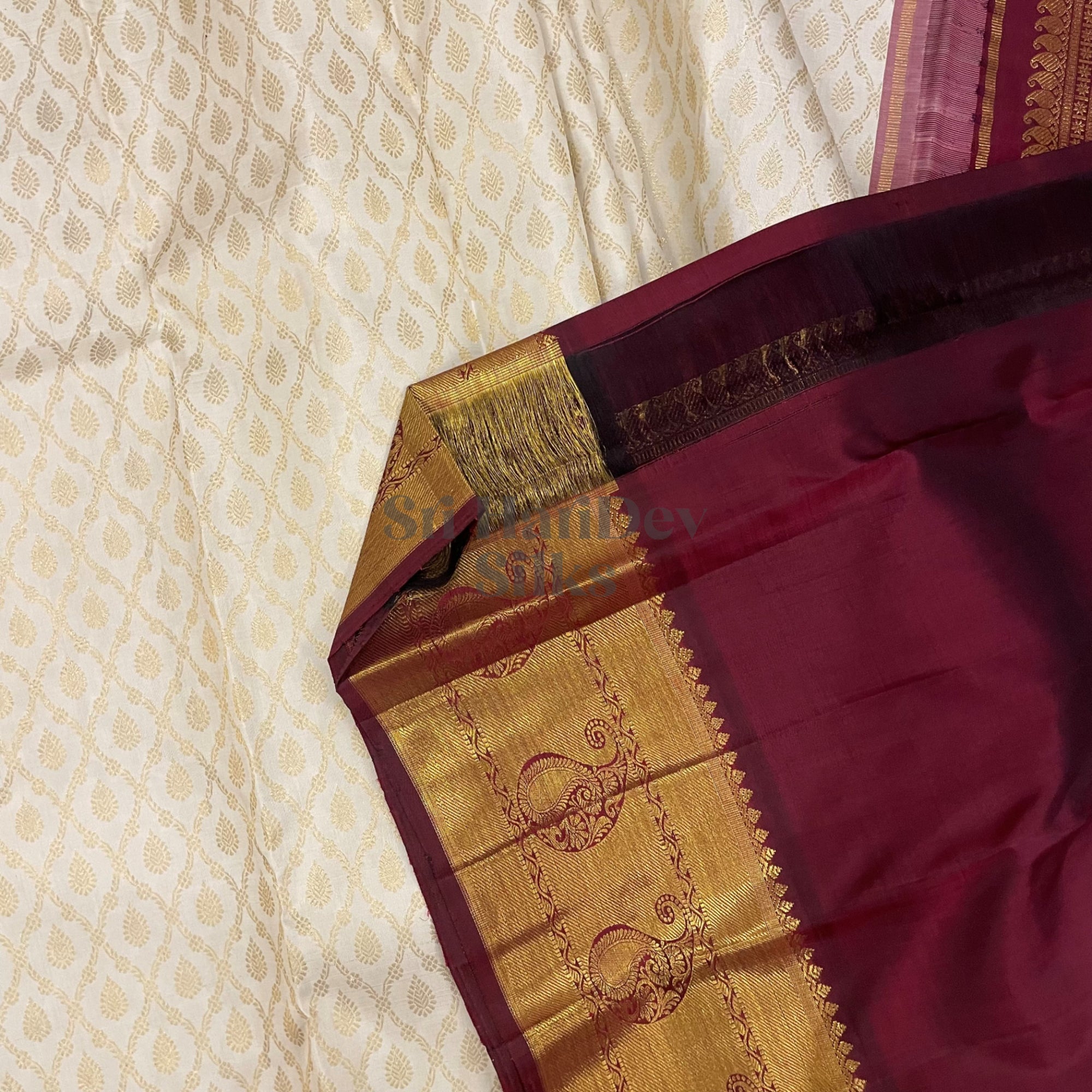 SHSGEE5 Kanchipuram pure handloom Silk Sari