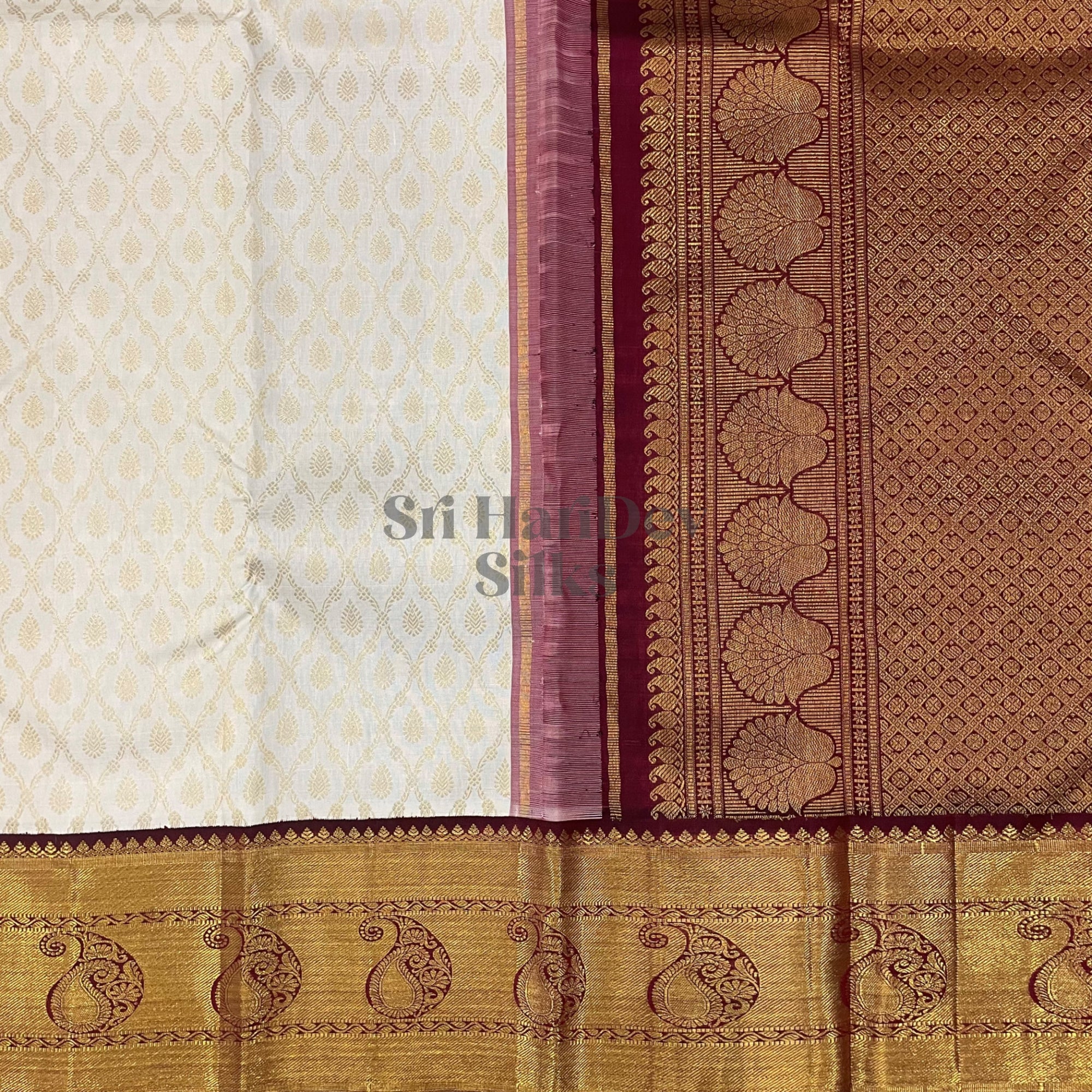 SHSGEE5 Kanchipuram pure handloom Silk Sari