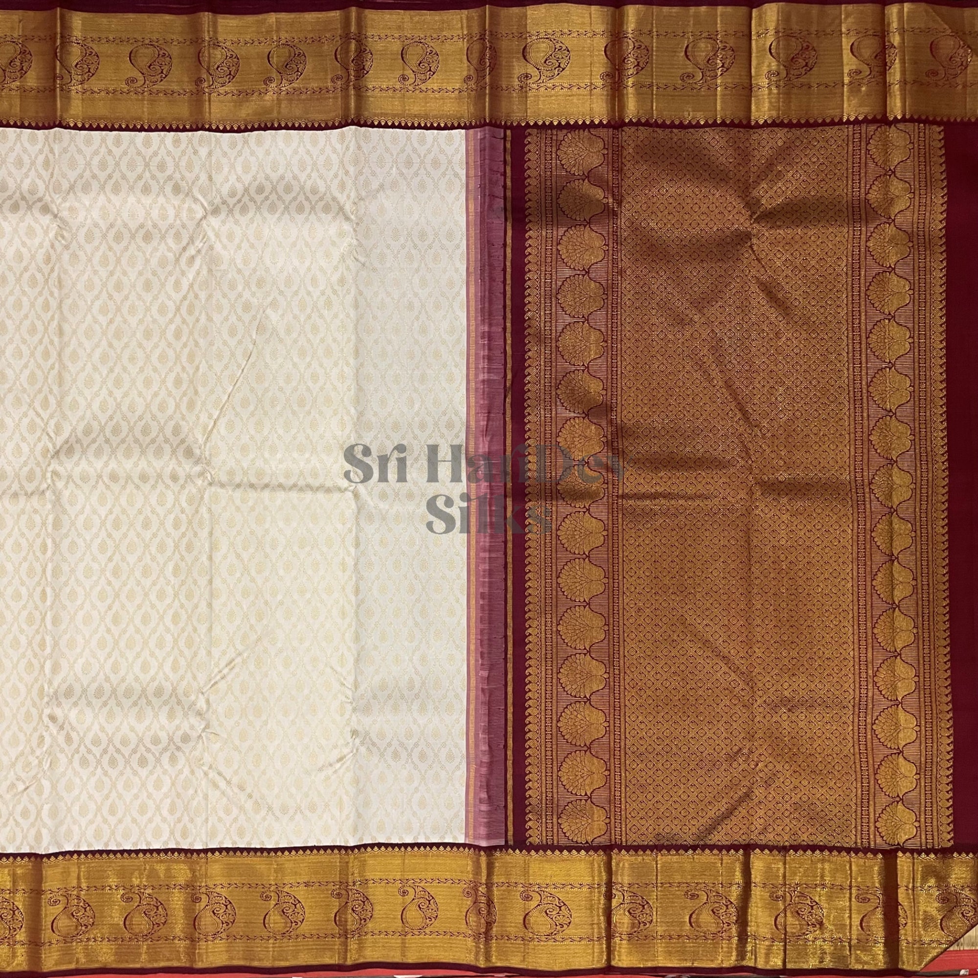 SHSGEE5 Kanchipuram pure handloom Silk Sari