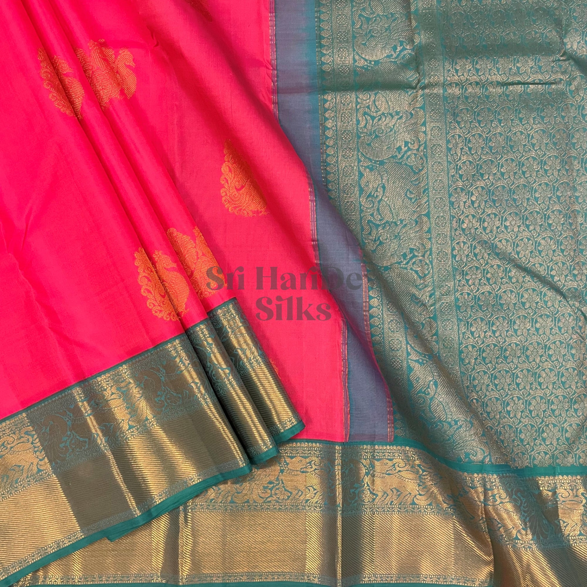 SHS5920 Kanchipuram pure handloom Silk Sari
