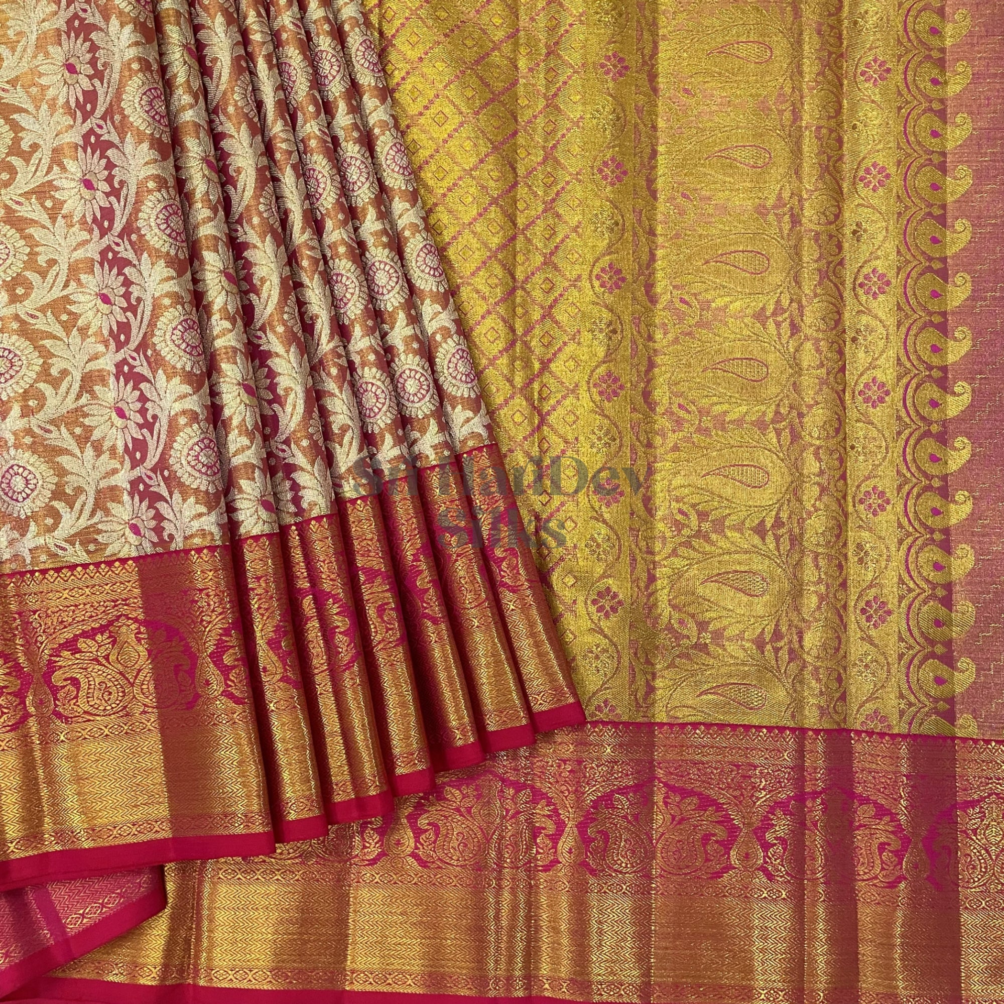 SHS4945 Kanchipuram Wedding Silk Sari