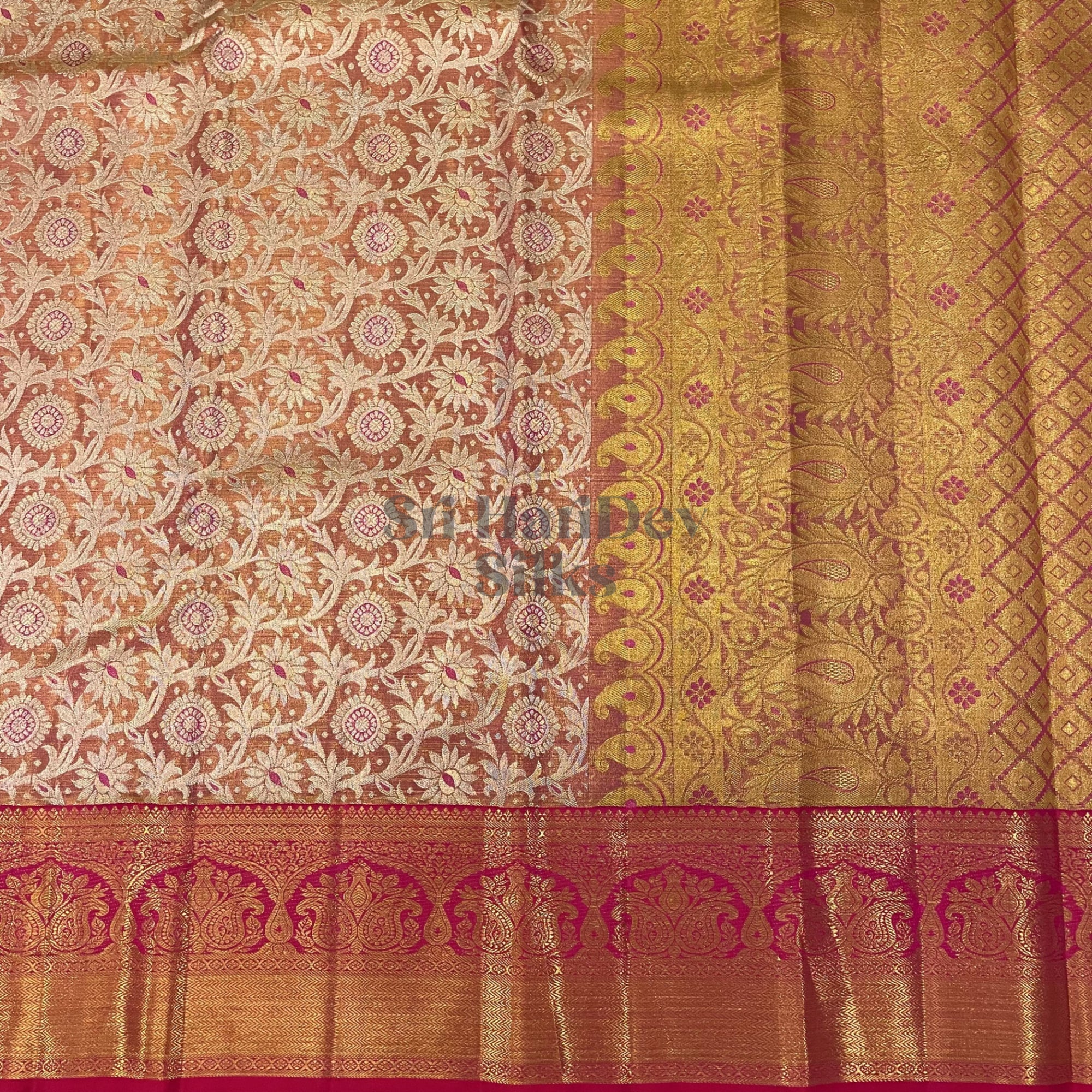 SHS4945 Kanchipuram Wedding Silk Sari