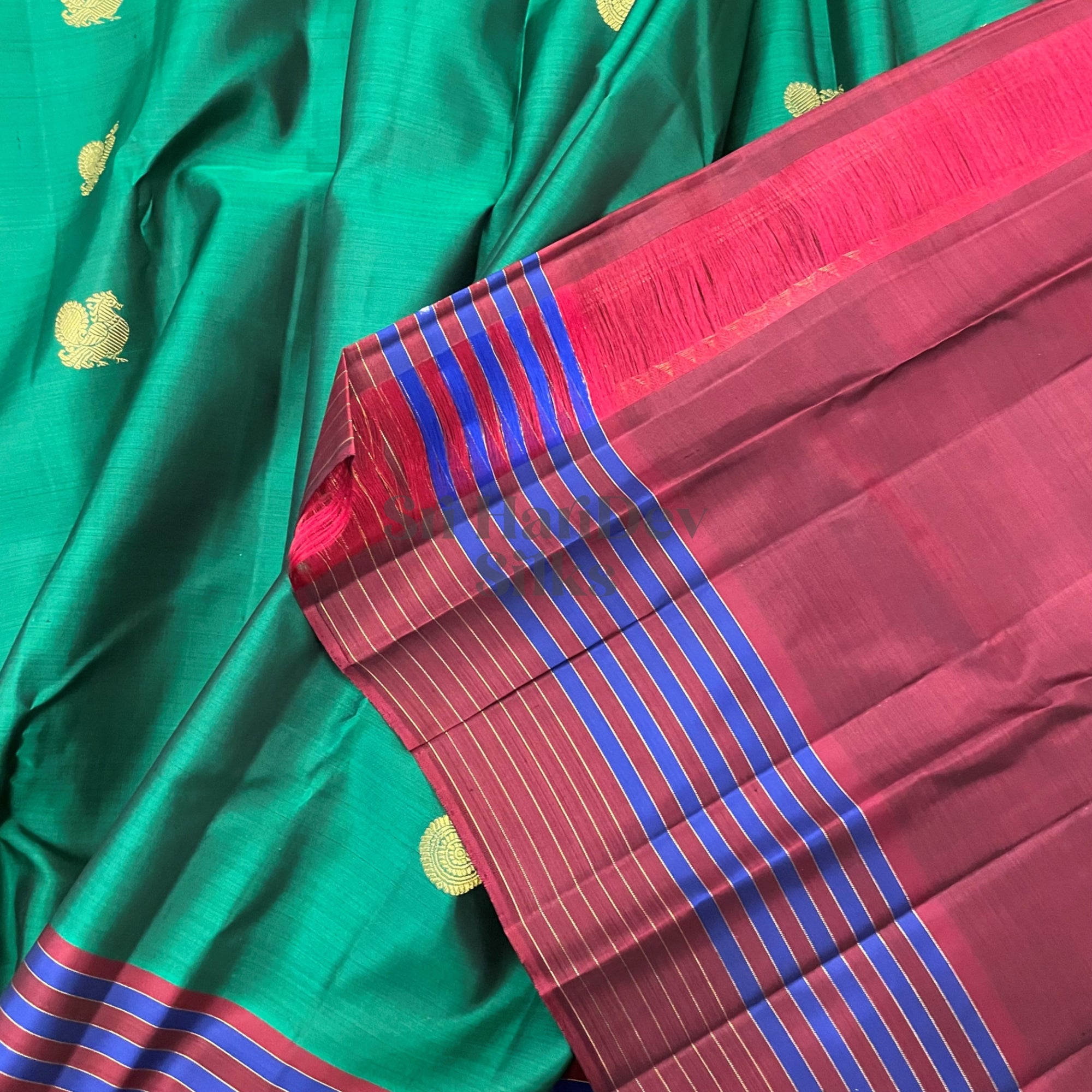 SHS4934 Kanchipuram Pure Handloom Silk Sari