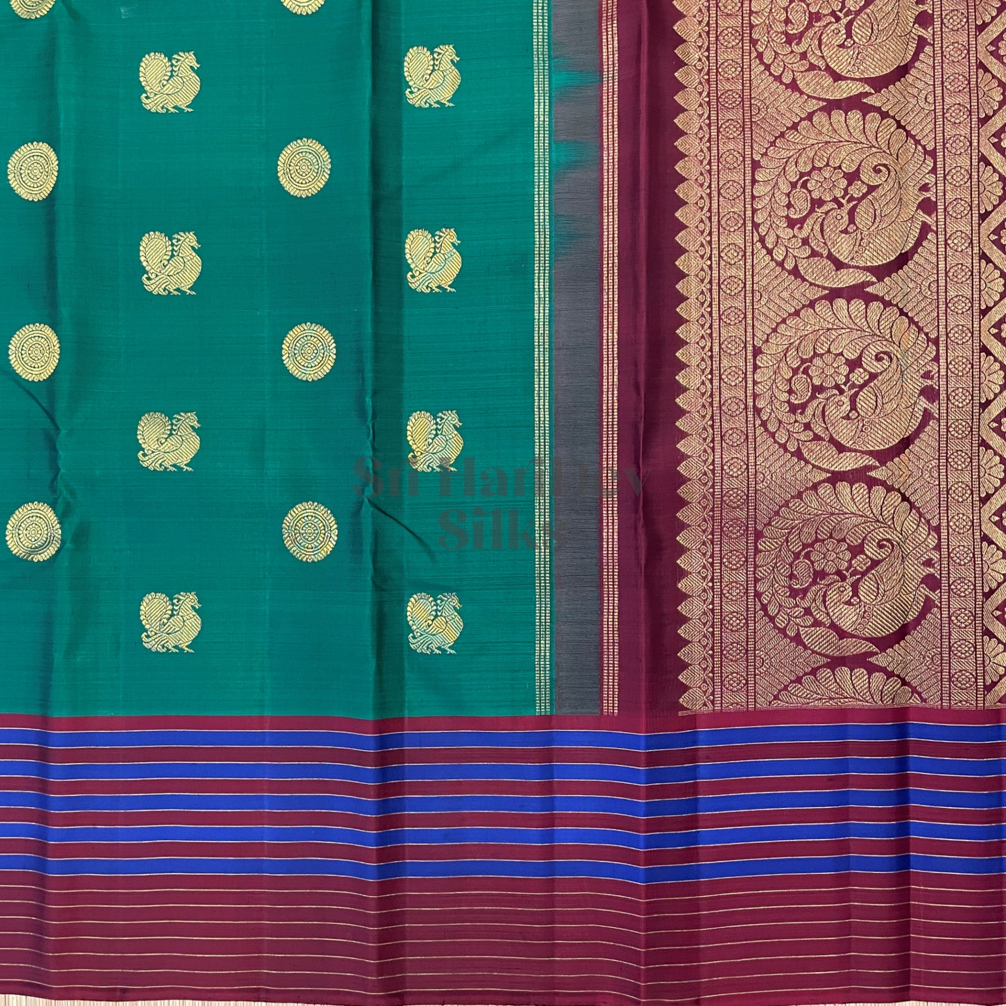 SHS4934 Kanchipuram Pure Handloom Silk Sari