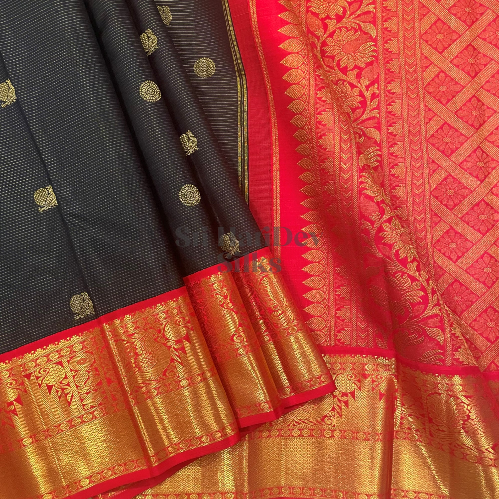 SHS6052 Kanchipuram Pure Handloom Silk Sari