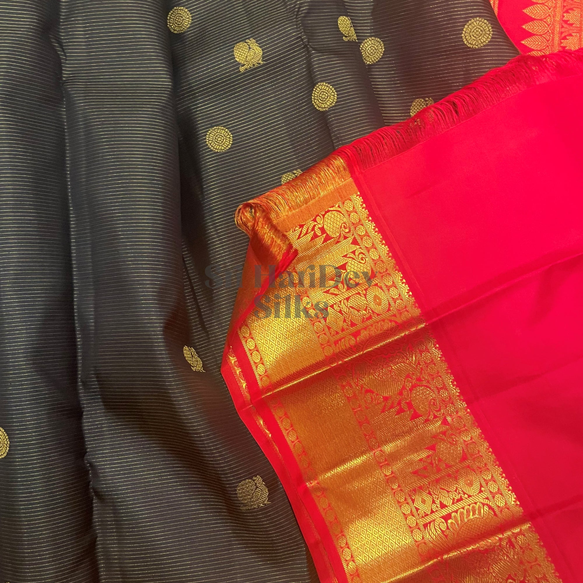 SHS6052 Kanchipuram Pure Handloom Silk Sari