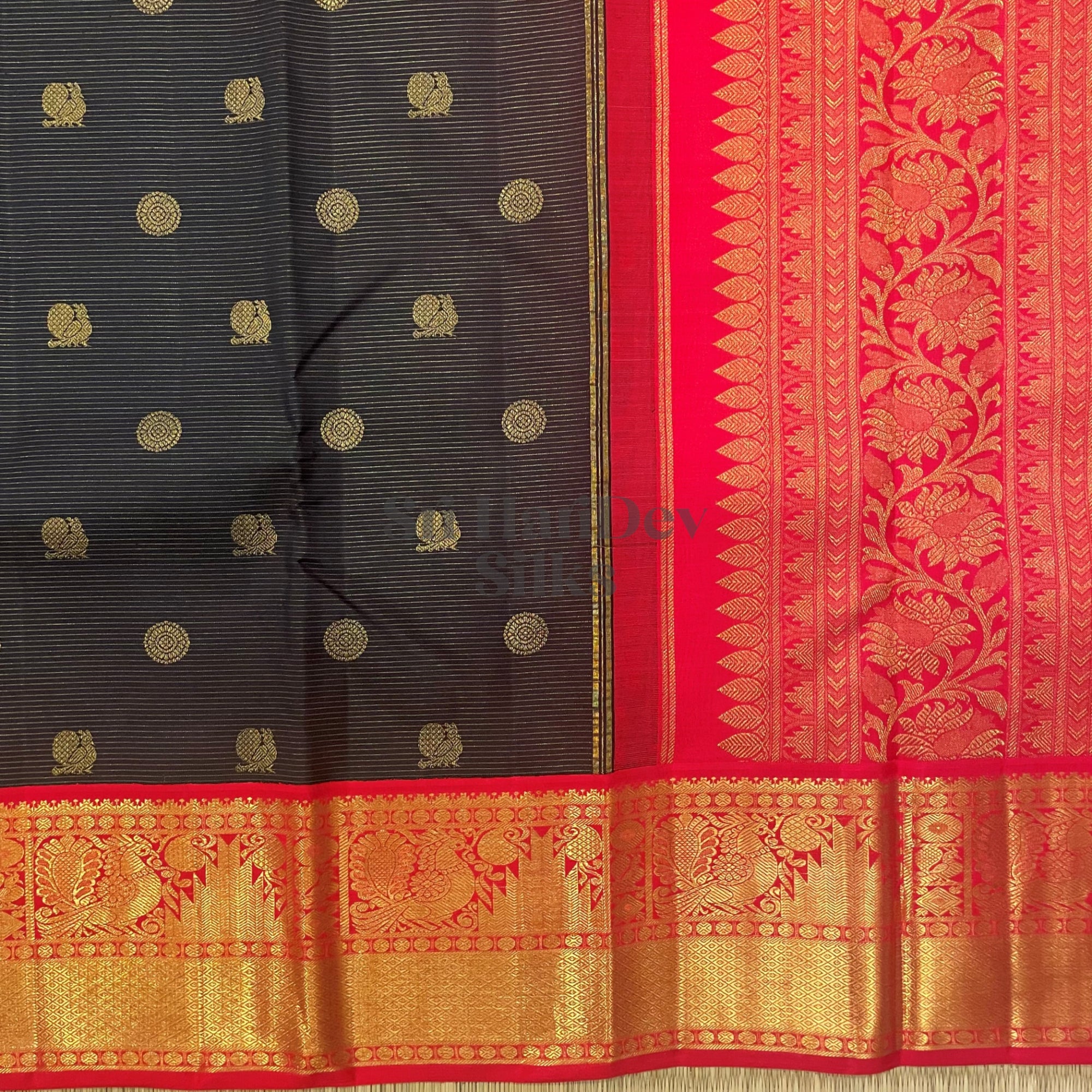 SHS6052 Kanchipuram Pure Handloom Silk Sari
