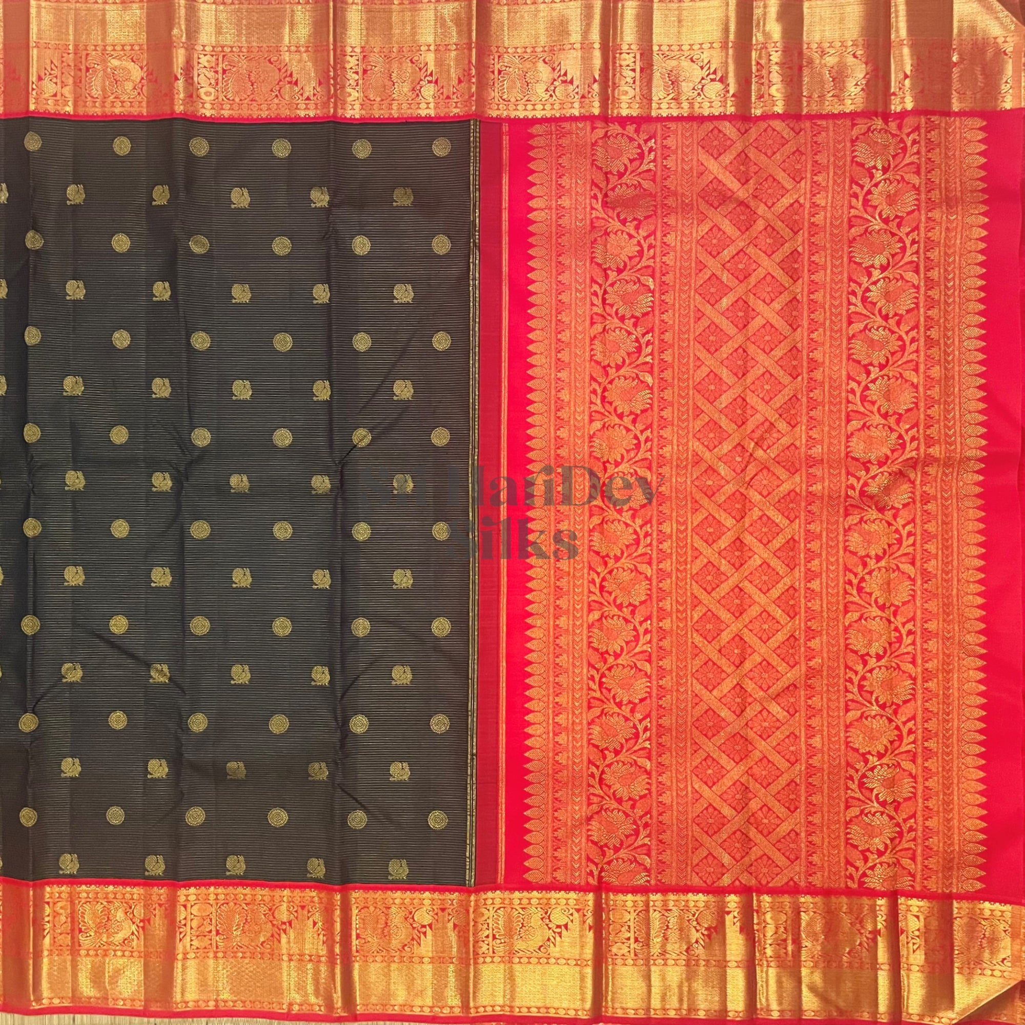 SHS6052 Kanchipuram Pure Handloom Silk Sari