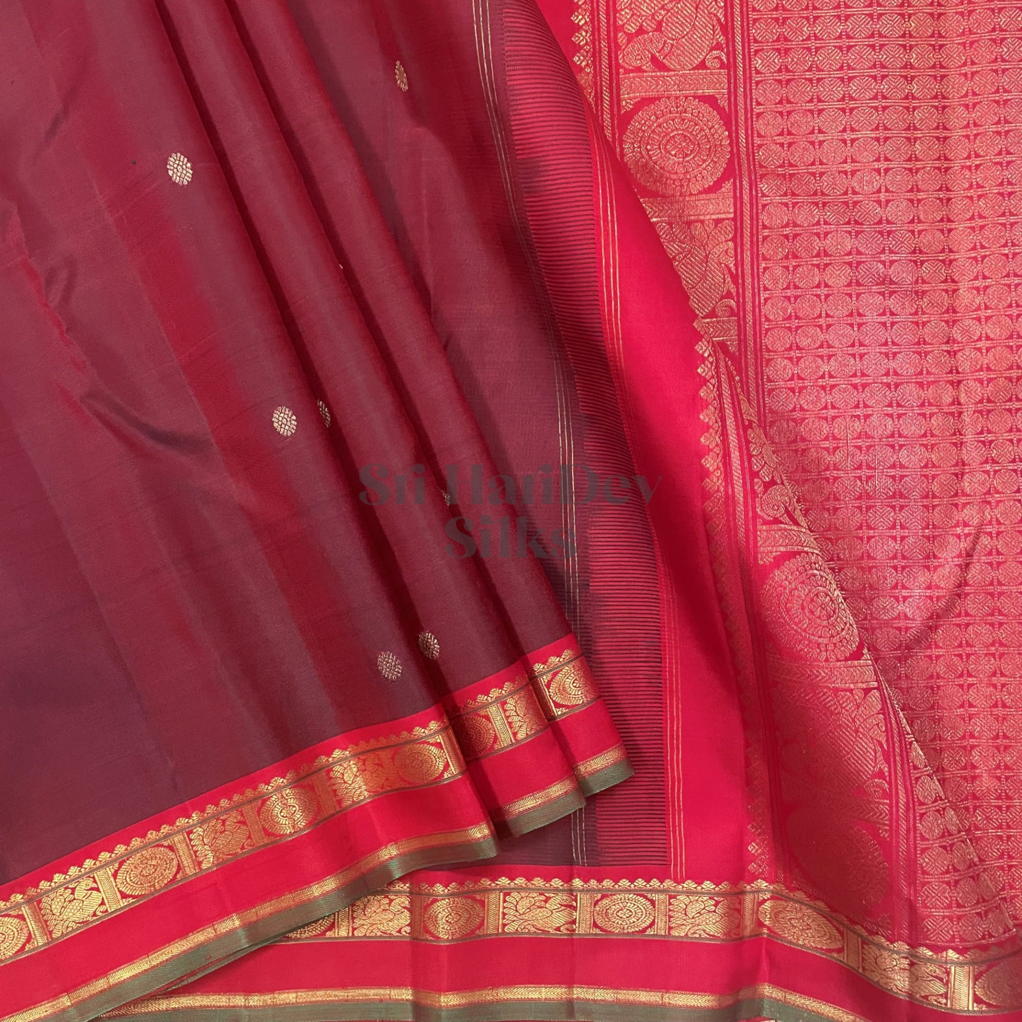 SHS6051 Kanchipuram Pure Handloom Silk Sari