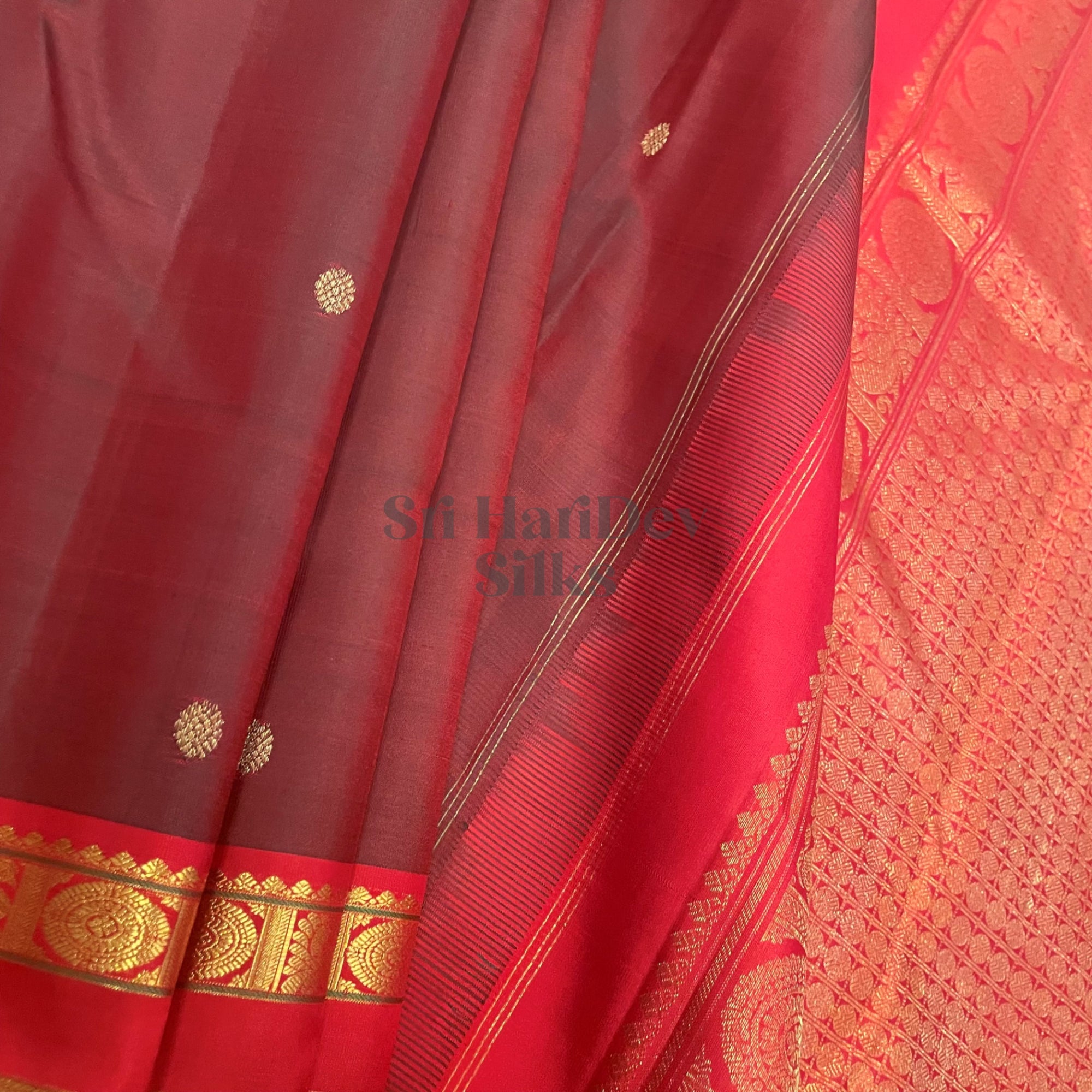 SHS6051 Kanchipuram Pure Handloom Silk Sari