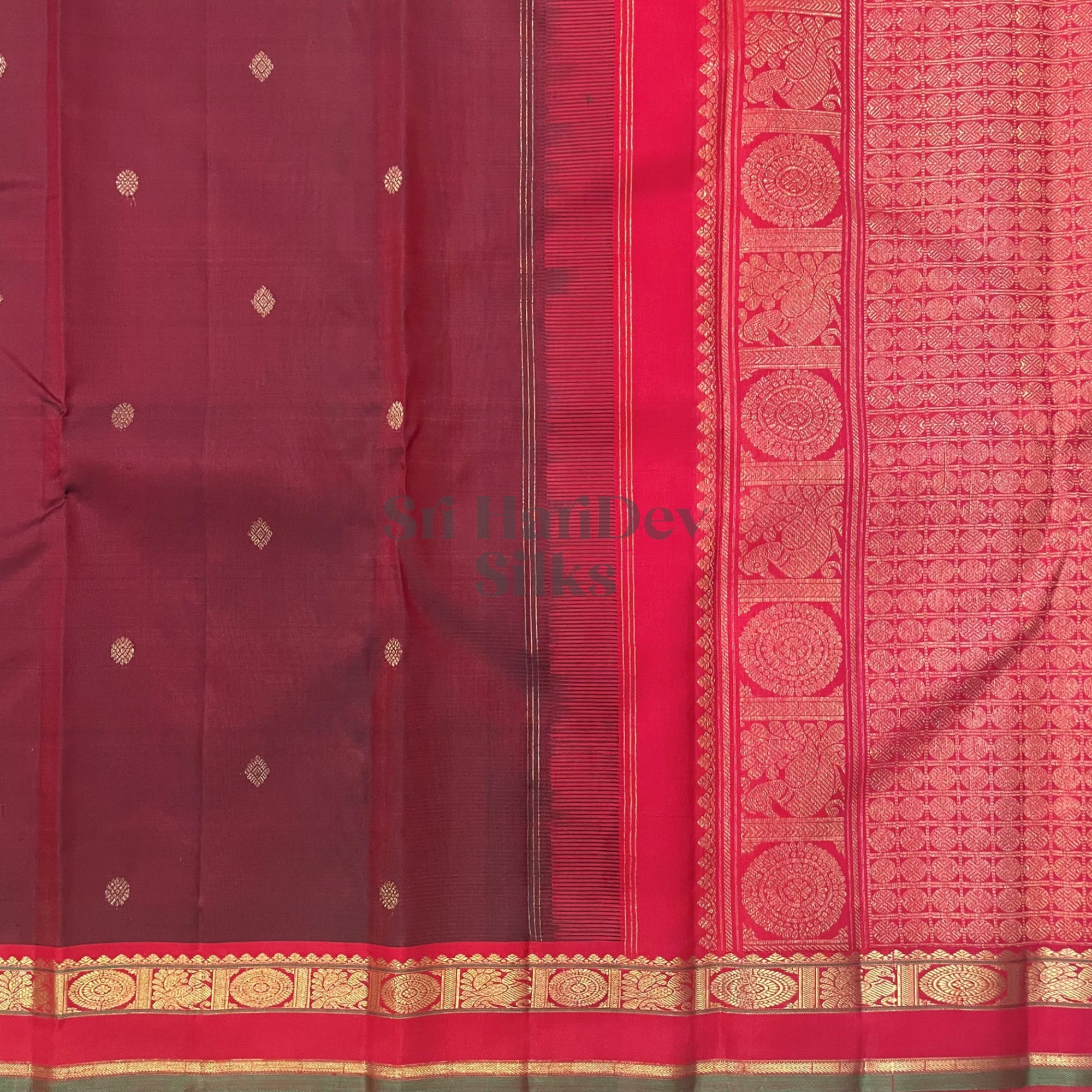 SHS6051 Kanchipuram Pure Handloom Silk Sari