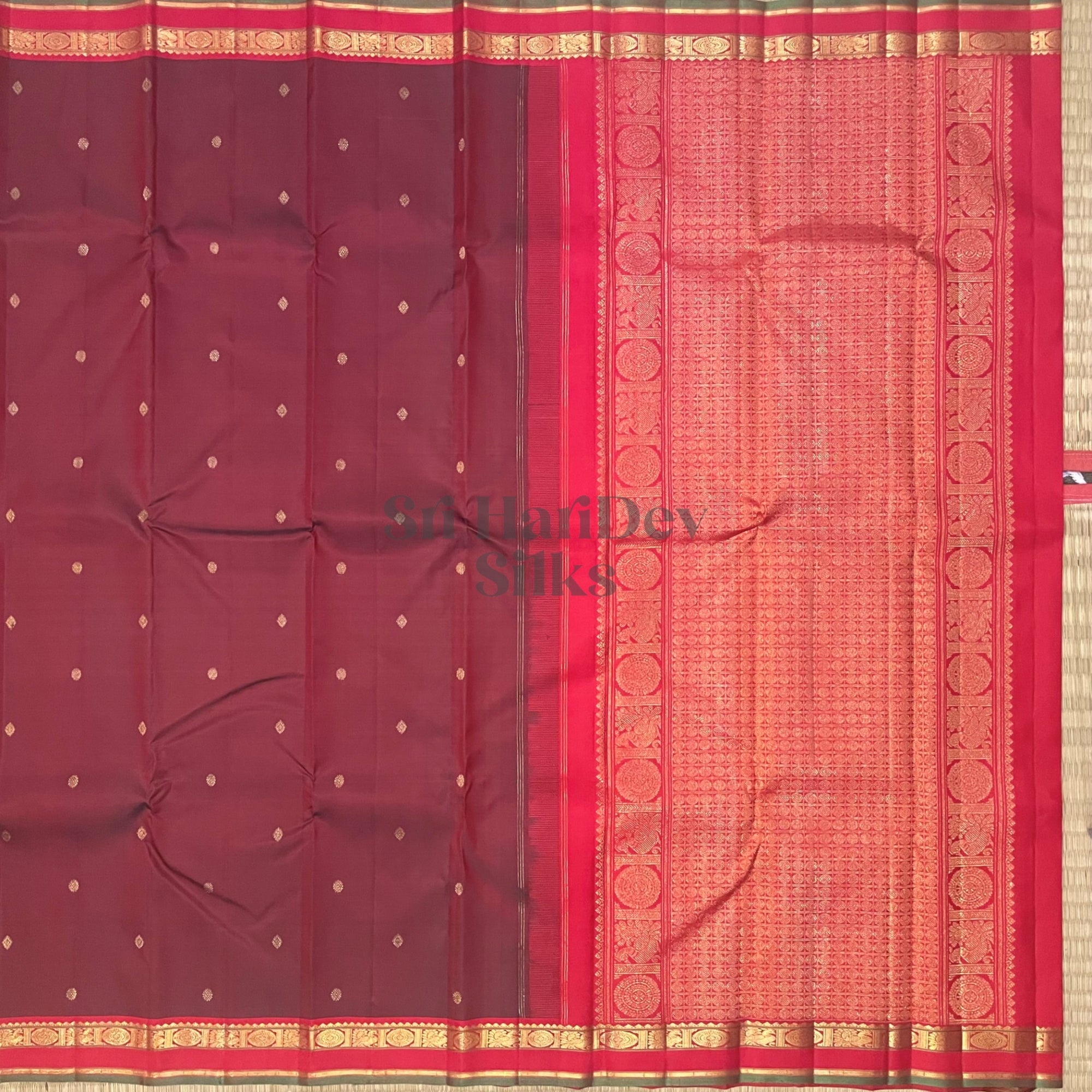 SHS6051 Kanchipuram Pure Handloom Silk Sari