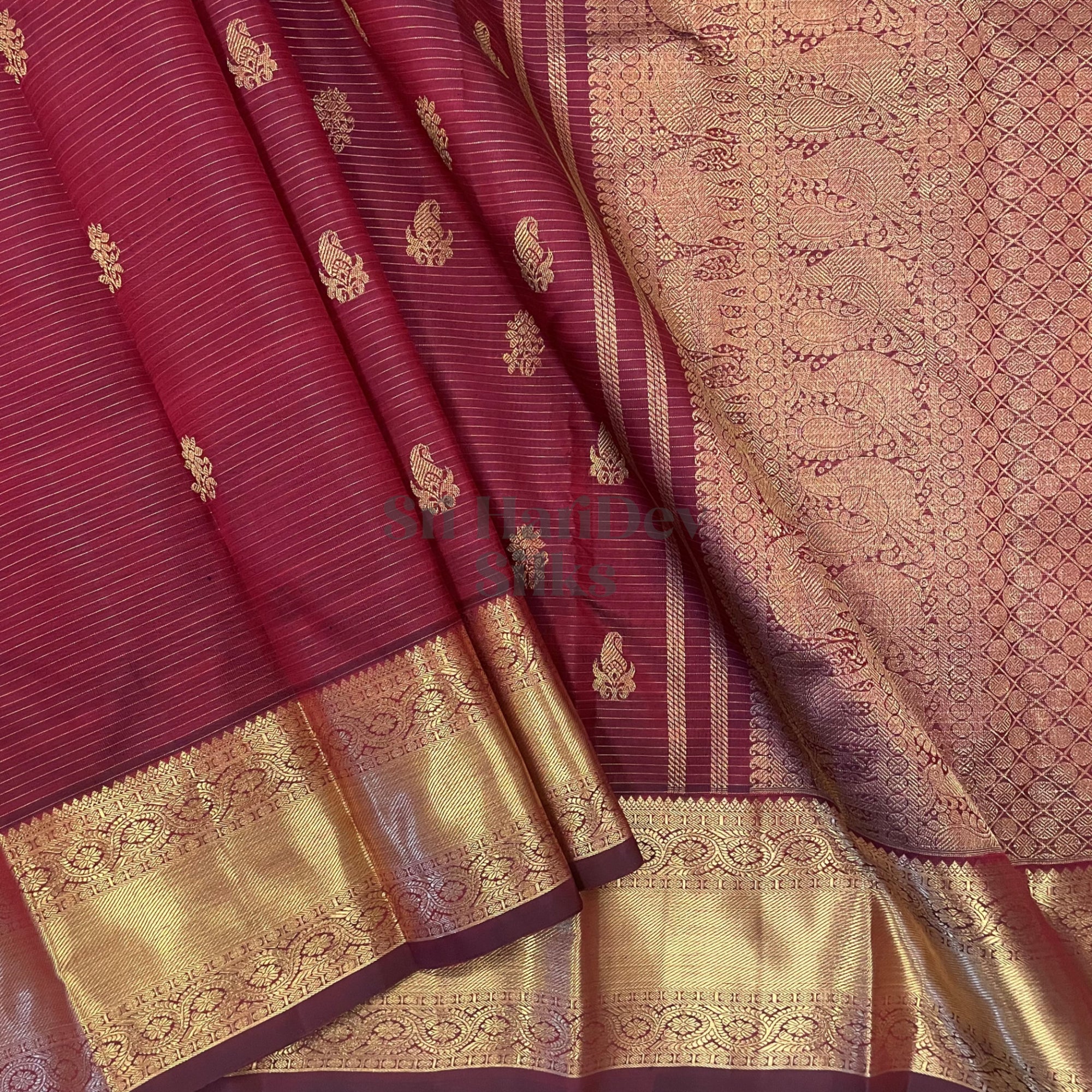 SHS5947 Kanchipuram Pure Handloom Silk Sari