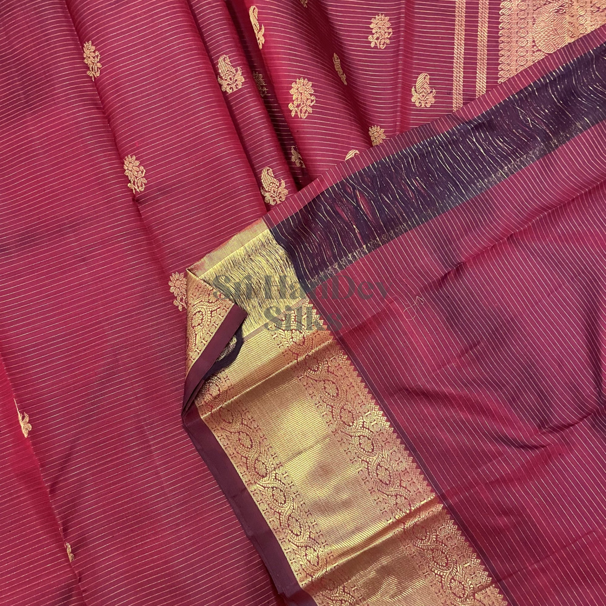 SHS5947 Kanchipuram Pure Handloom Silk Sari