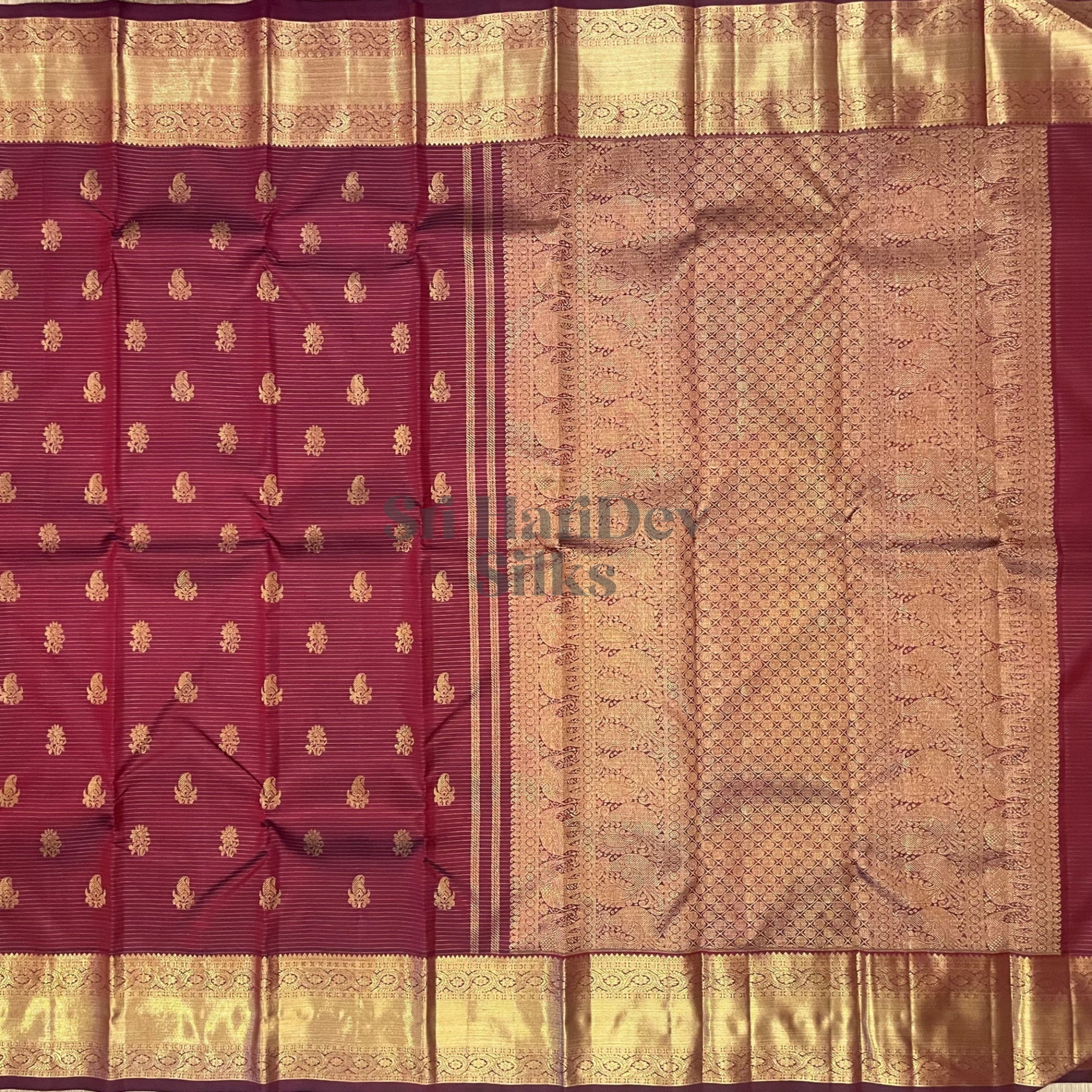 SHS5947 Kanchipuram Pure Handloom Silk Sari