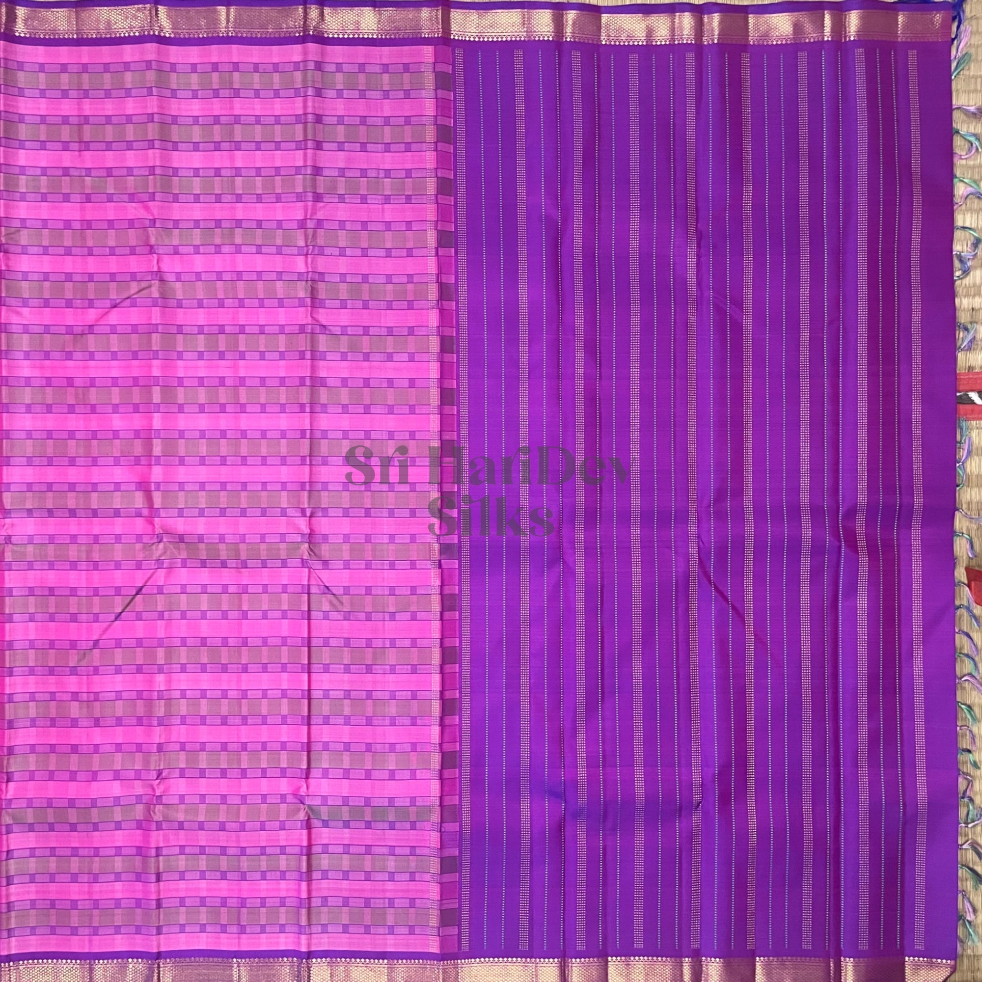 SHS6029 Kanchipuram Pure Handloom Silk Sari