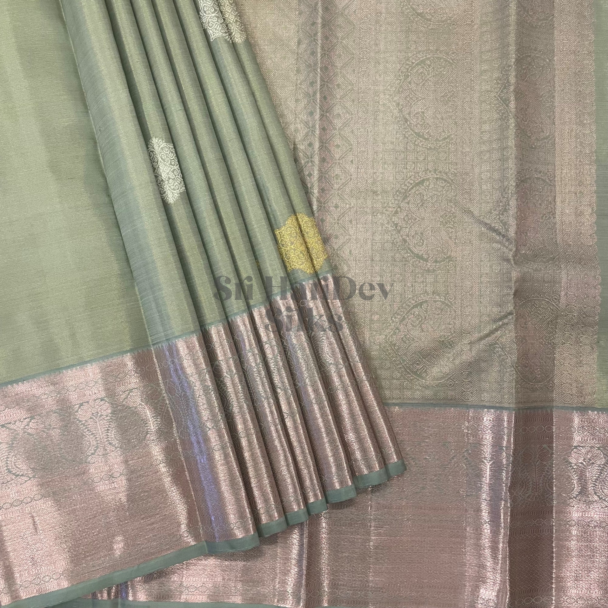 SHS5485 Kanchipuram Pure Handloom Silk Sari