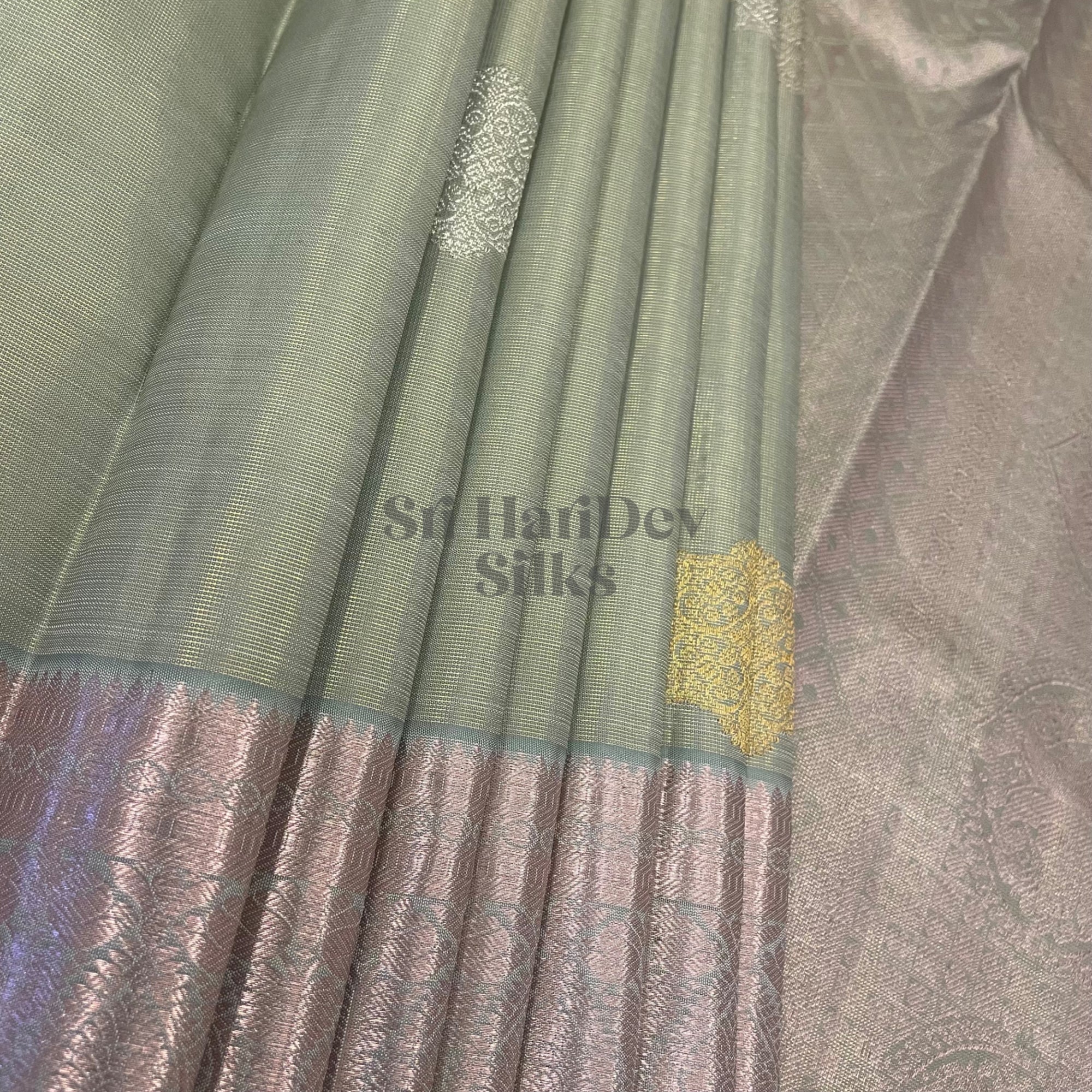 SHS5485 Kanchipuram Pure Handloom Silk Sari