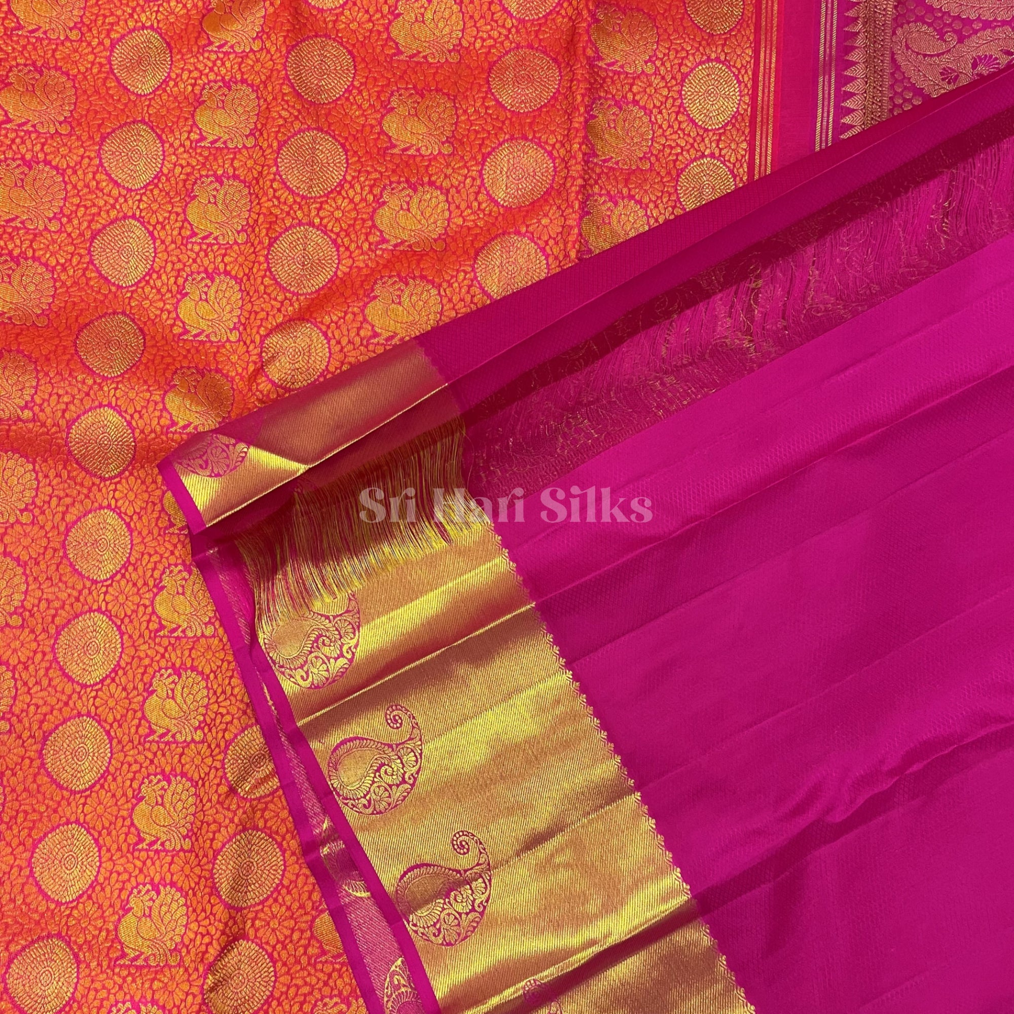 SHS3776 Kanchipuram pure handloom Silk Sari