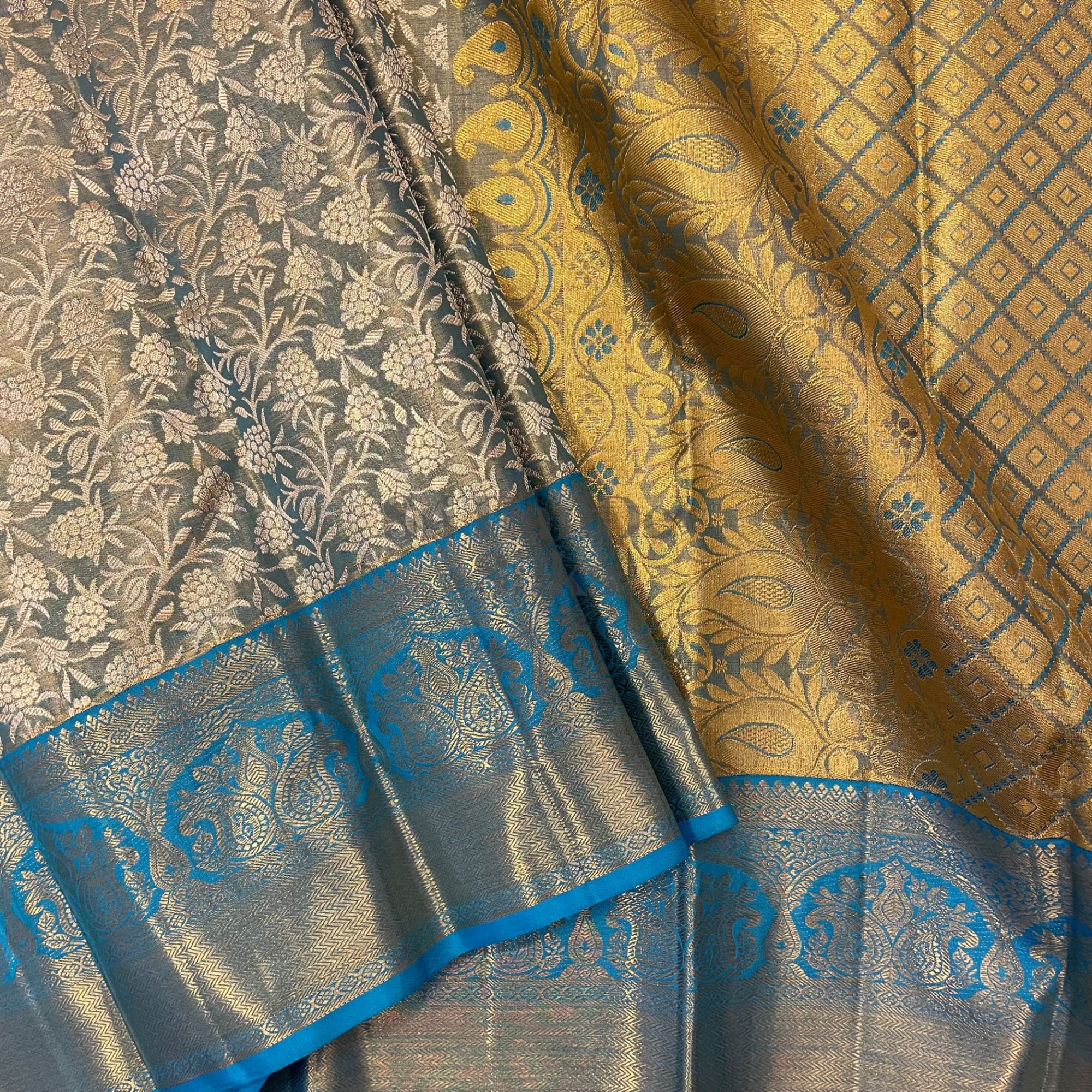 SHS6412 Kanchipuram pure handloom Silk Sari