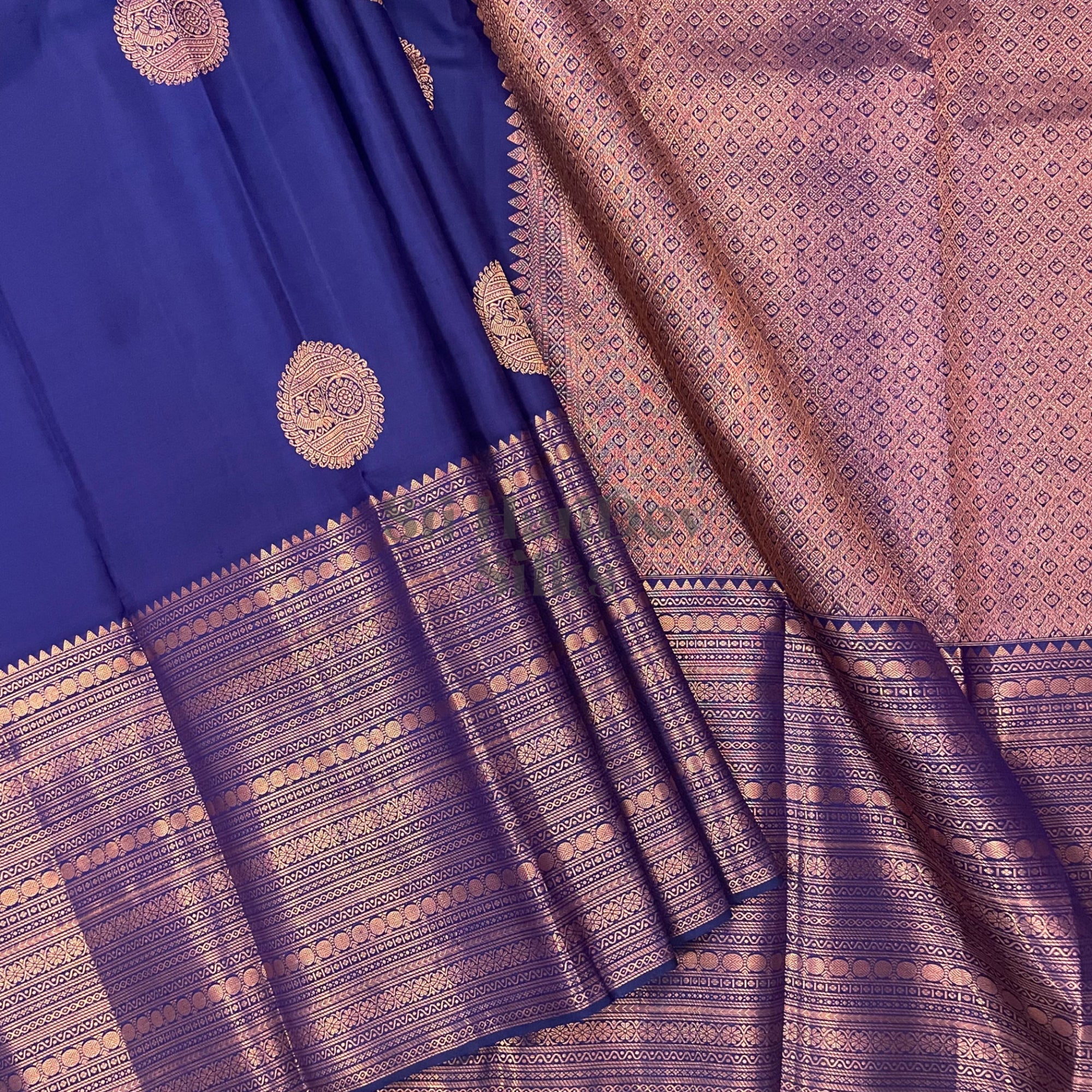 SHS6381 Kanchipuram pure handloom Silk Sari