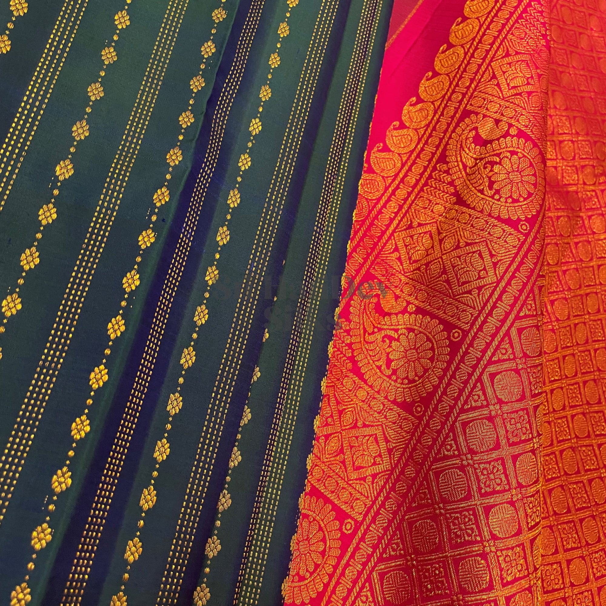 SHS6324 Kanchipuram Pure Handloom Silk Sari