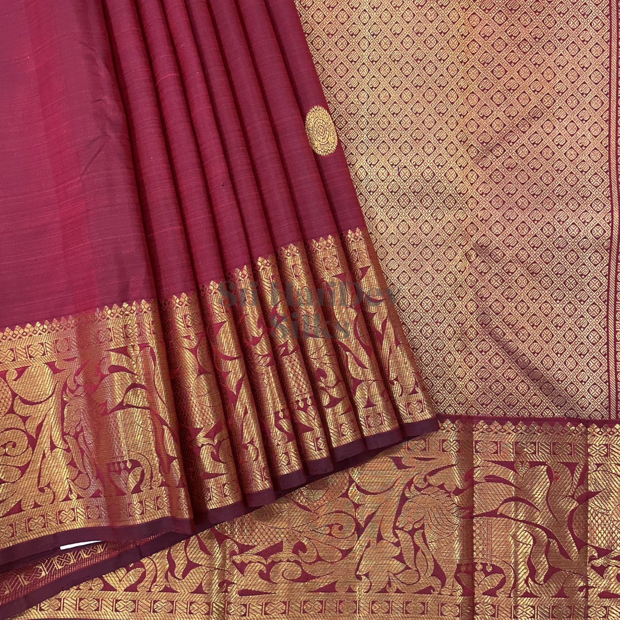SHS5280 Kanchipuram Pure Handloom Silk Sari