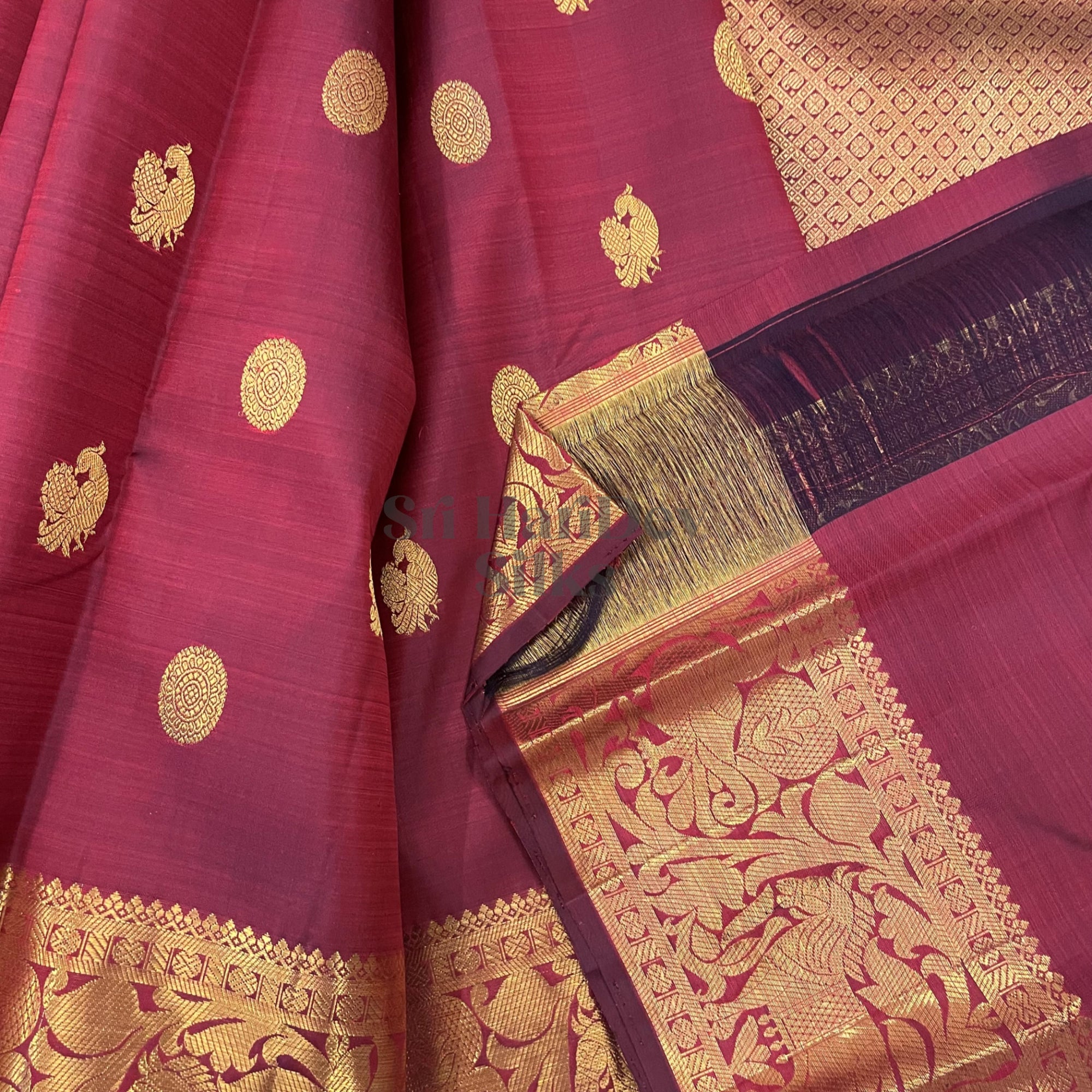 SHS5280 Kanchipuram Pure Handloom Silk Sari