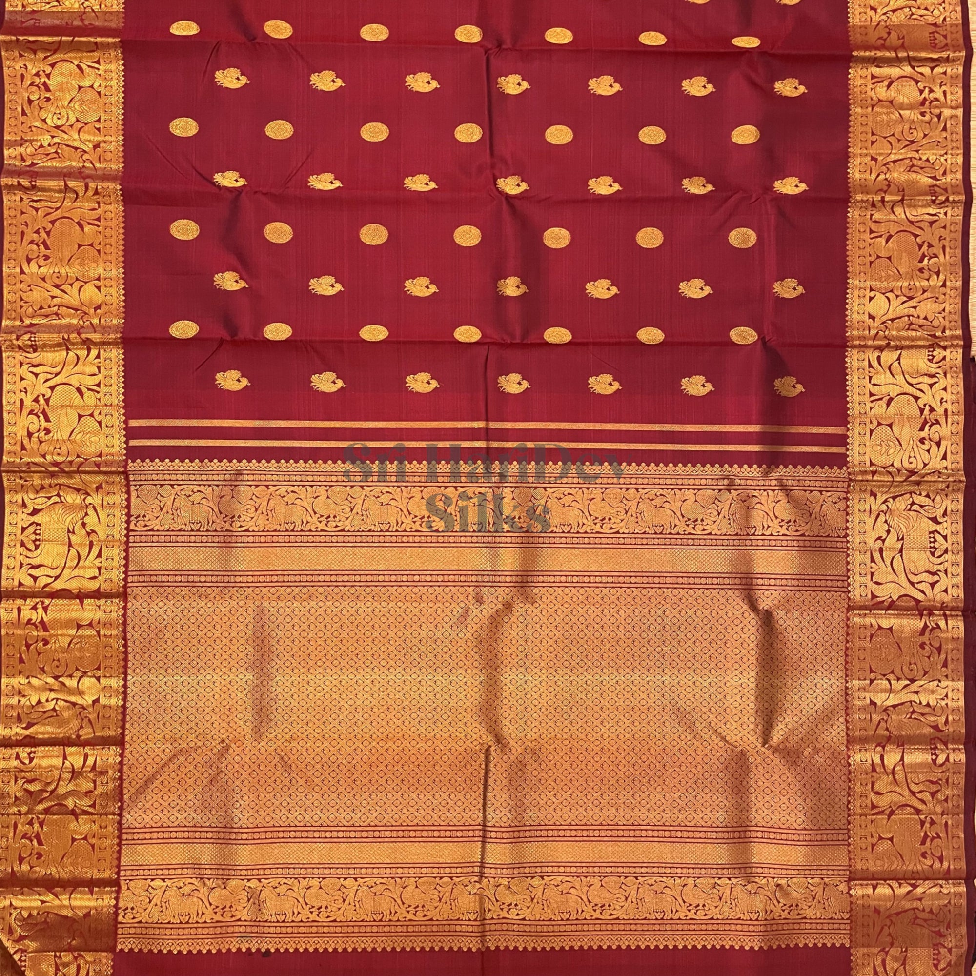 SHS5280 Kanchipuram Pure Handloom Silk Sari