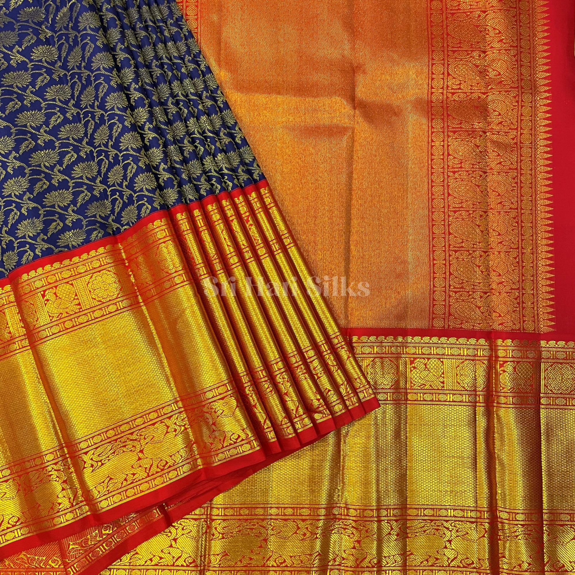 SHS3684 Kanchipuram wedding Silk Sari