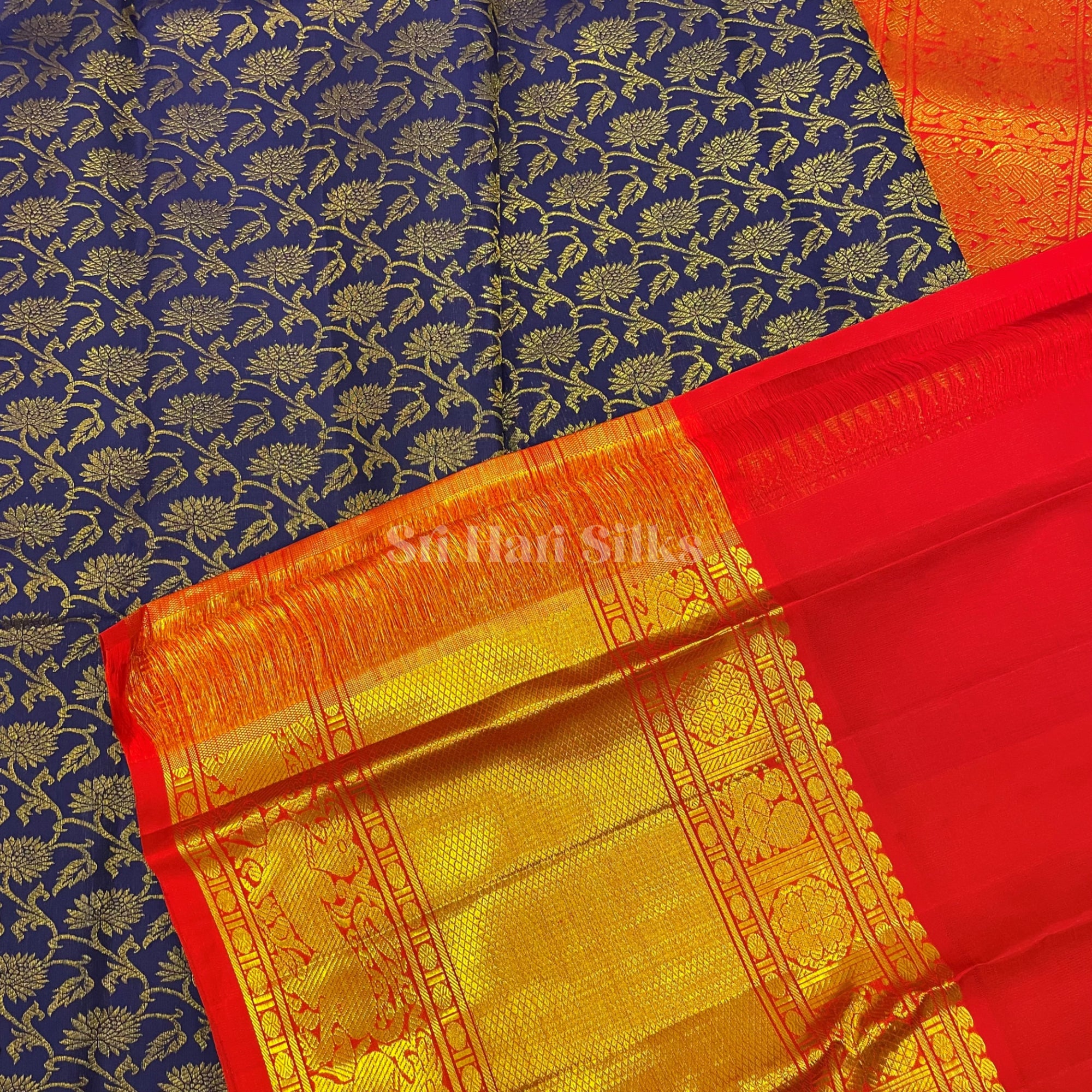 SHS3684 Kanchipuram wedding Silk Sari