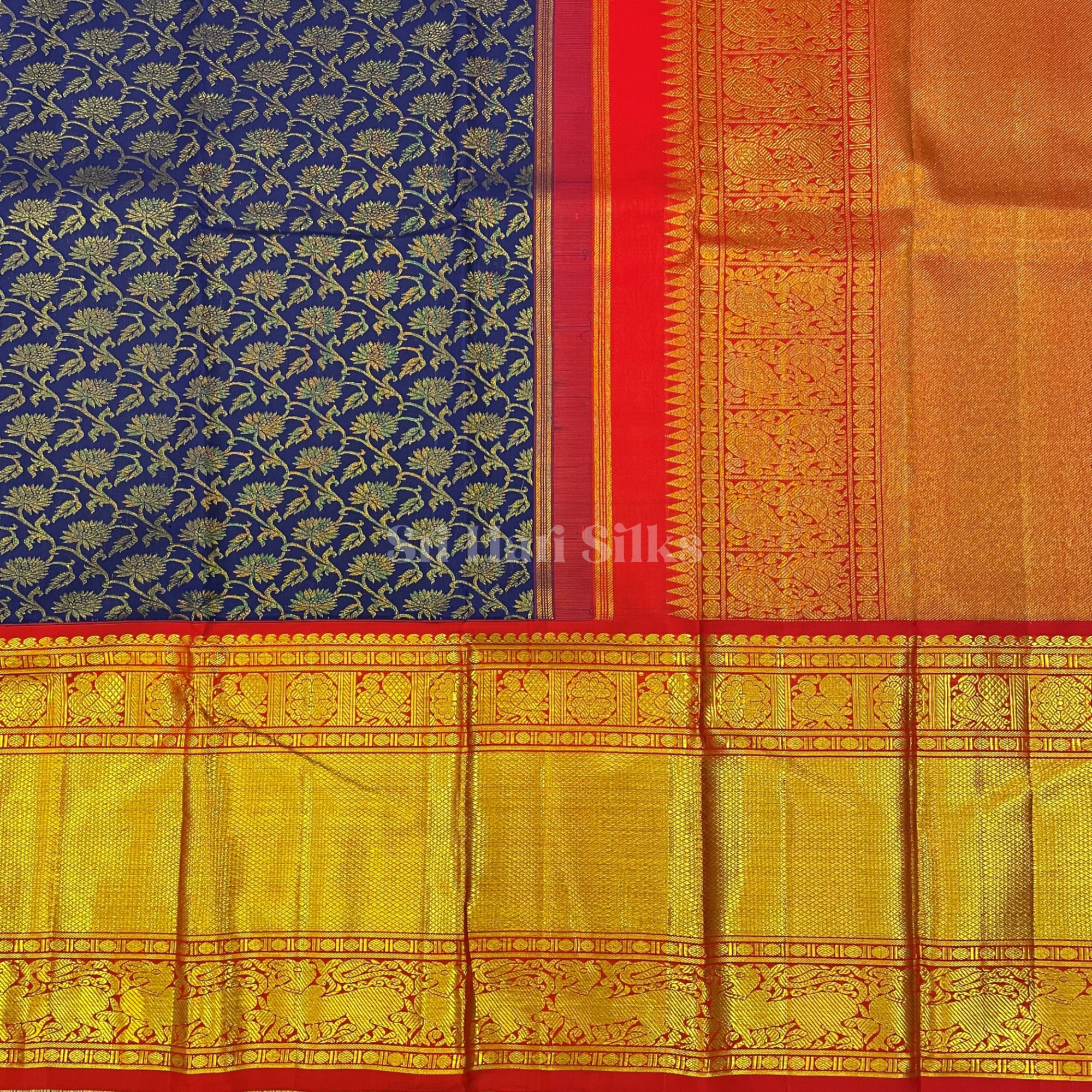 SHS3684 Kanchipuram wedding Silk Sari